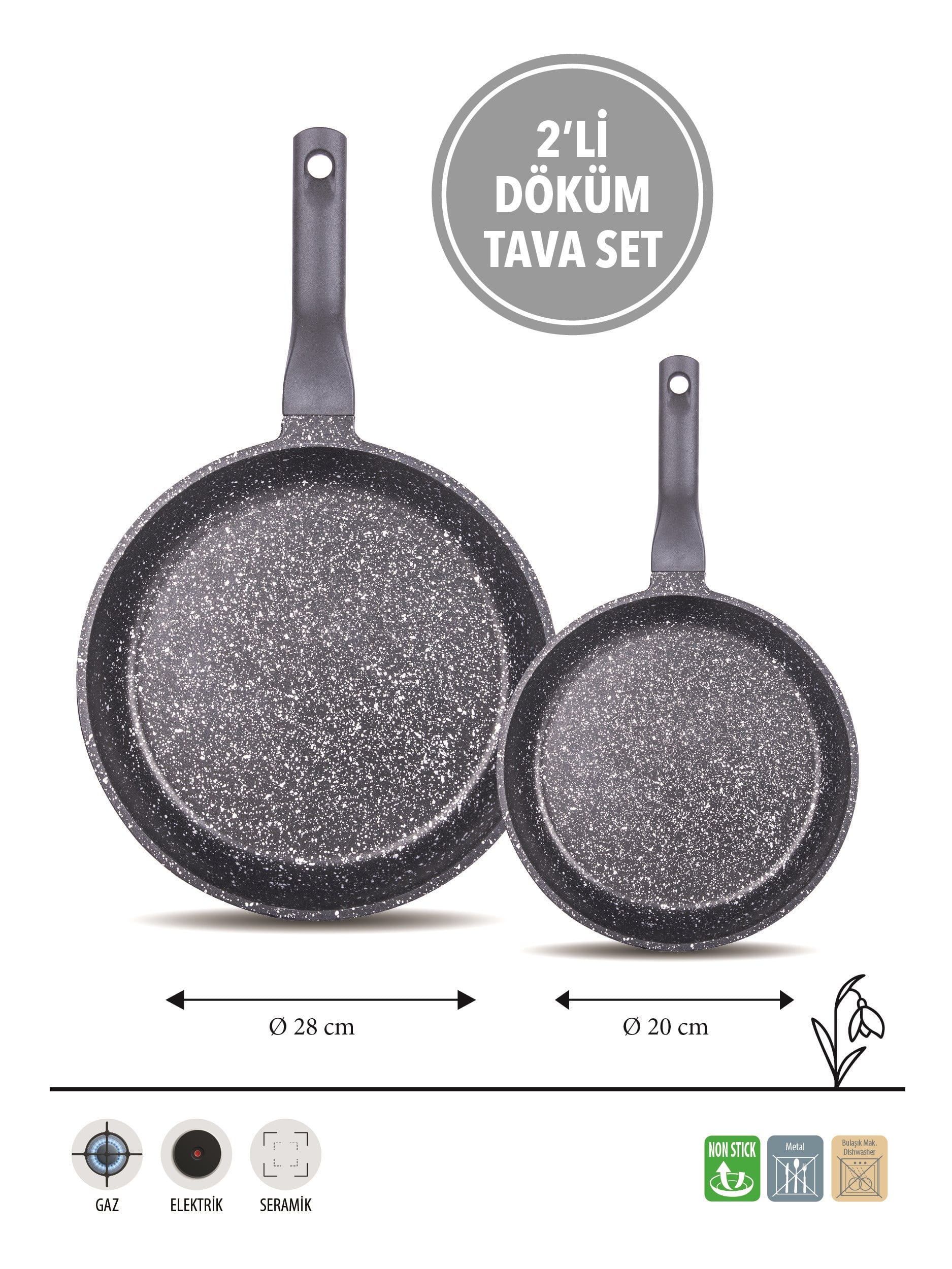 FMS DÖKÜM TAVA X 2Lİ SET 