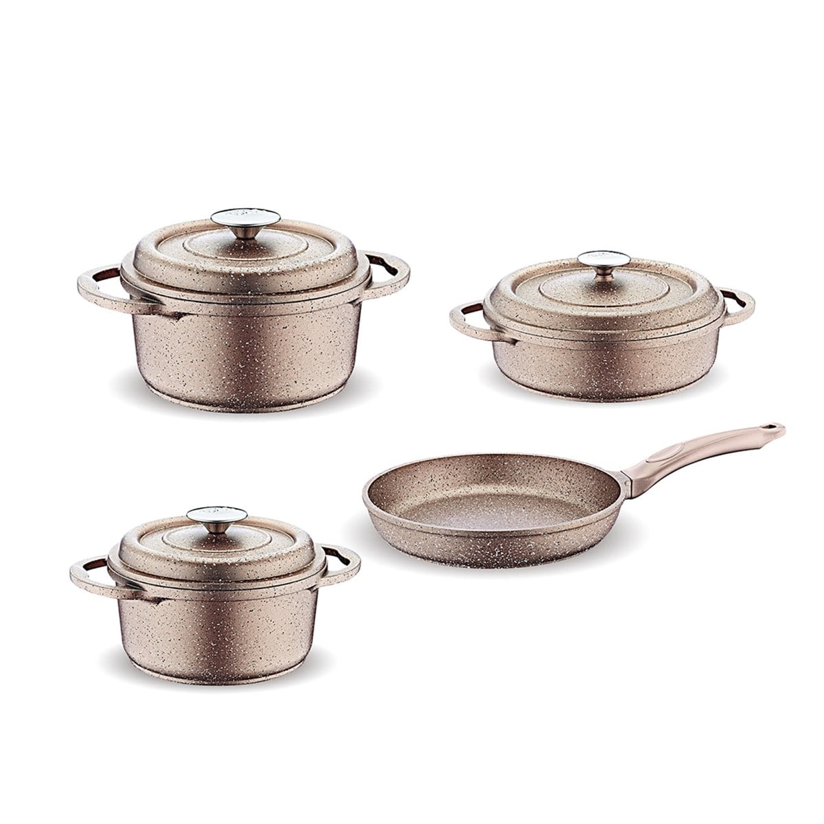 FMS NOSTALJİ 7 PARÇA GRANİT DÖKÜM SET BAKIR