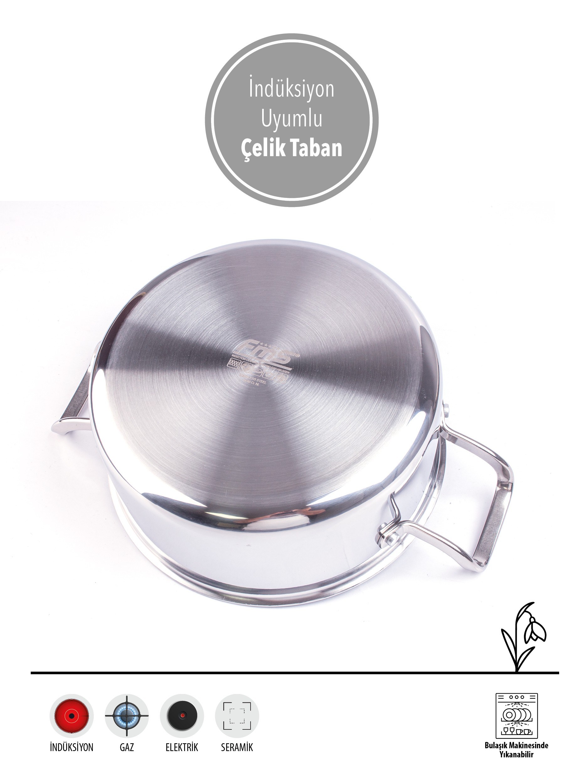 PLATİN PRO | ÇİZİLMEZ | 22CM DERİN TENCERE | İNDÜKSİYON UYUMLU | YANMAZ YAPIŞMAZ