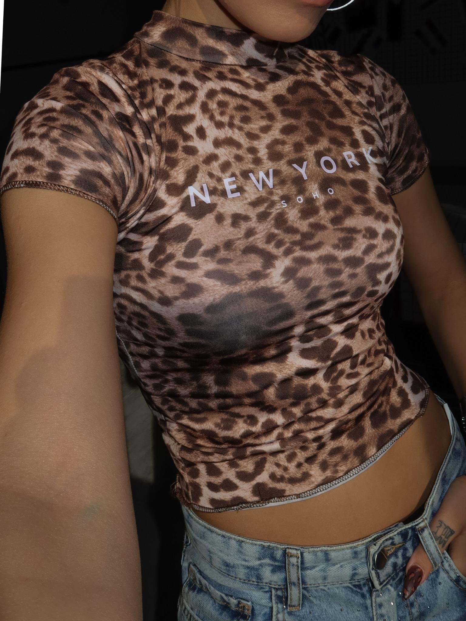 Candy Leopar Crop