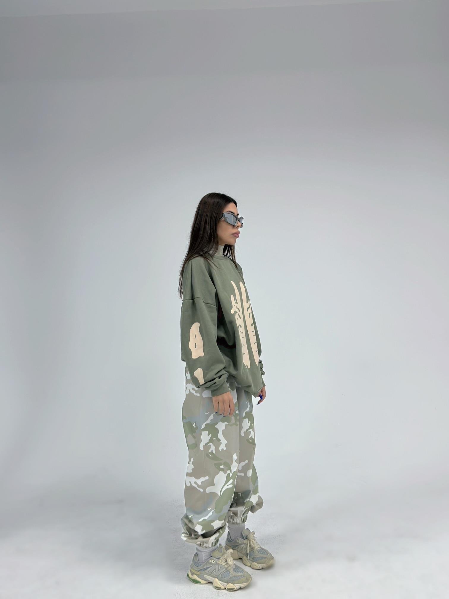 Oversize Camouflage Eşofman