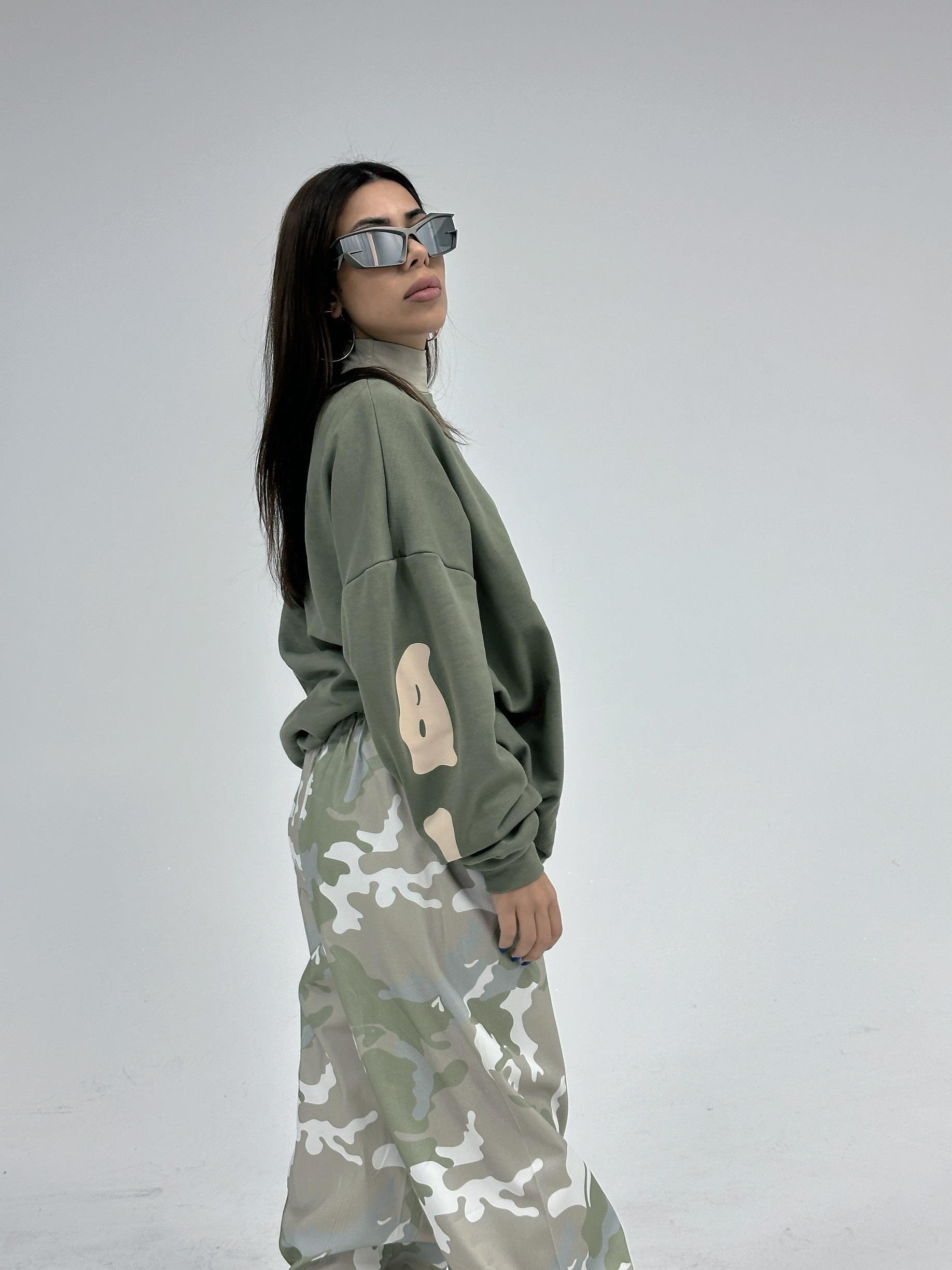 Oversize Camouflage Eşofman