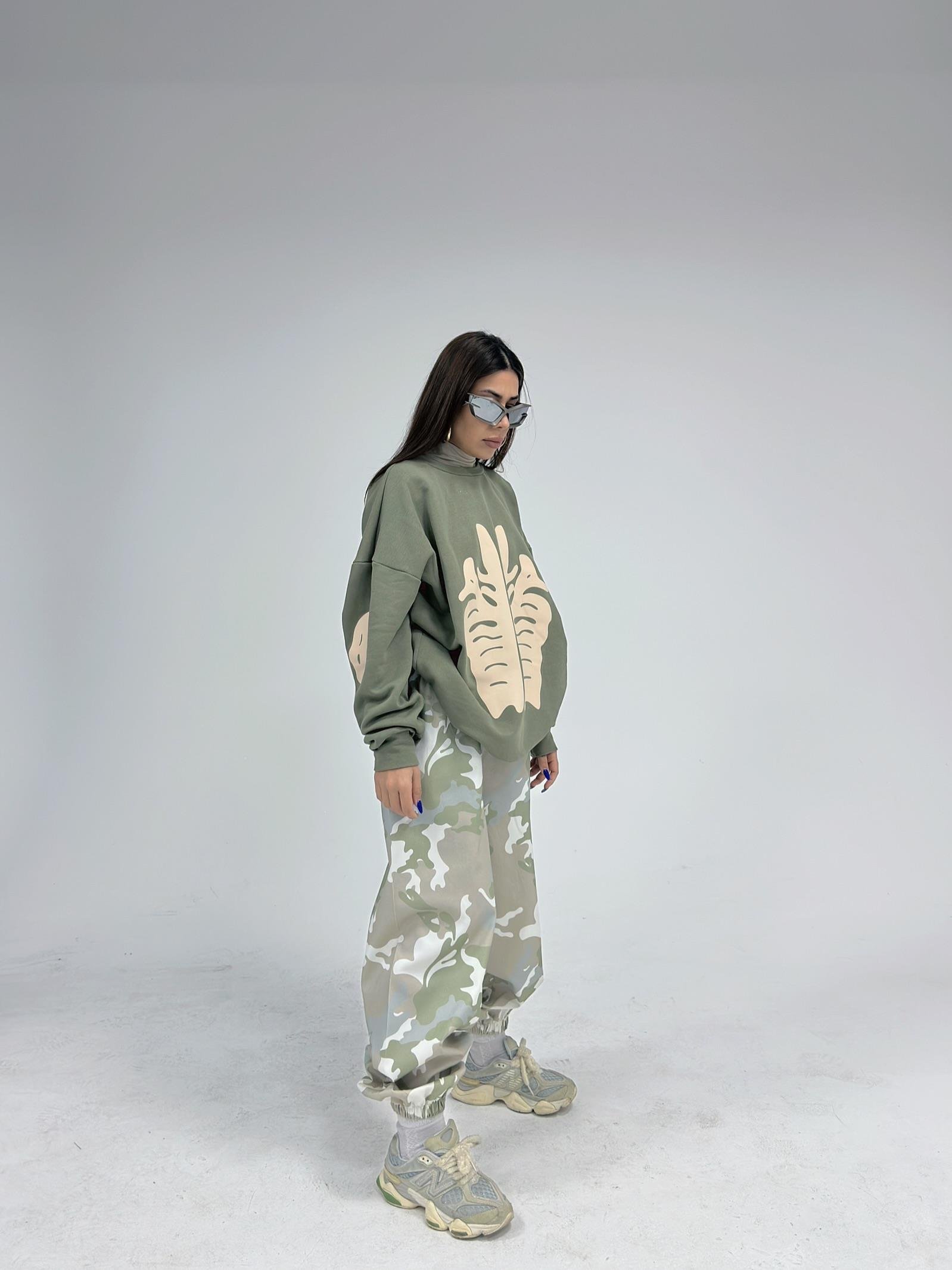 Oversize Camouflage Eşofman