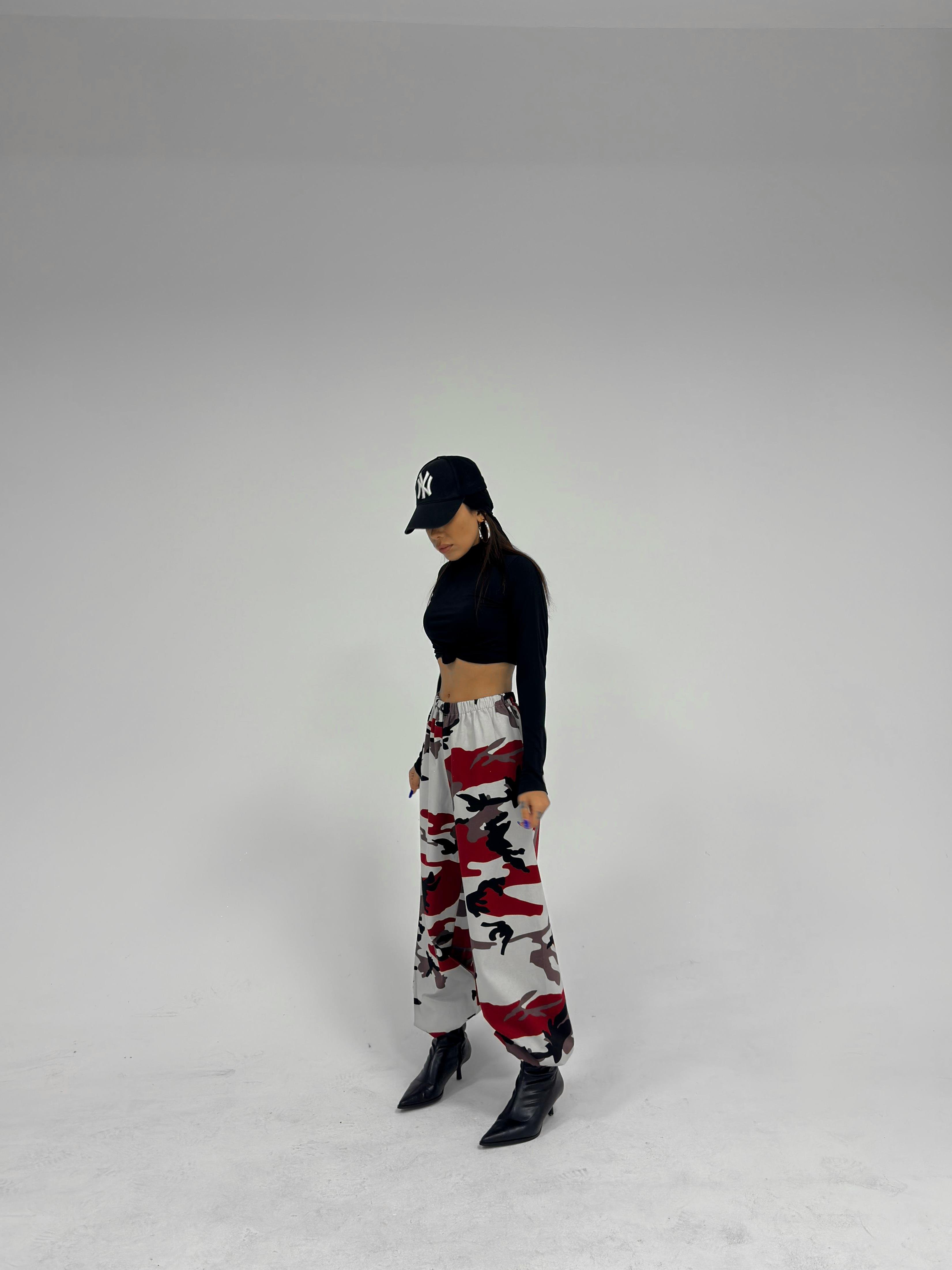 Oversize Camouflage Eşofman