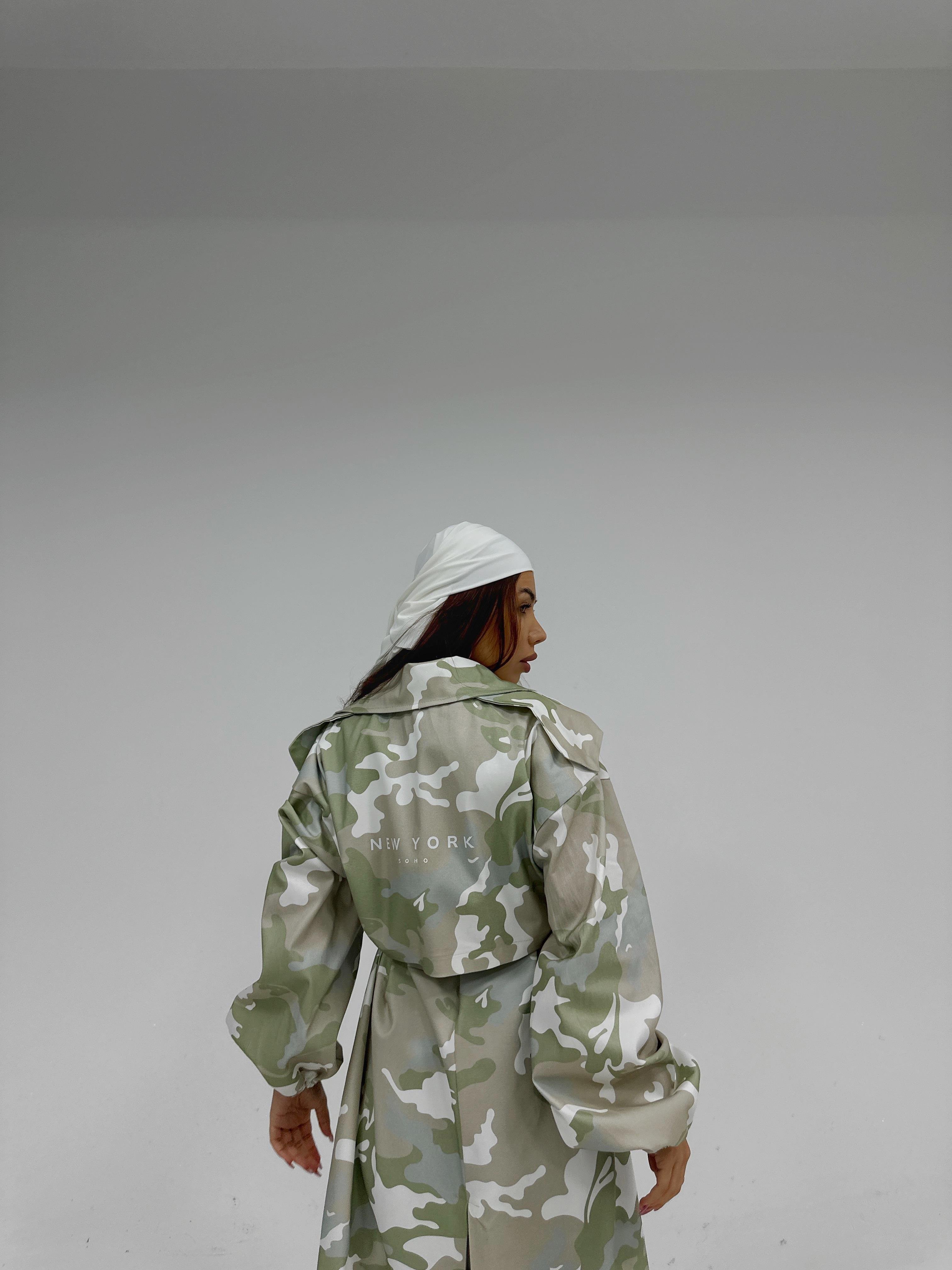 Oversize Camouflage Trençkot