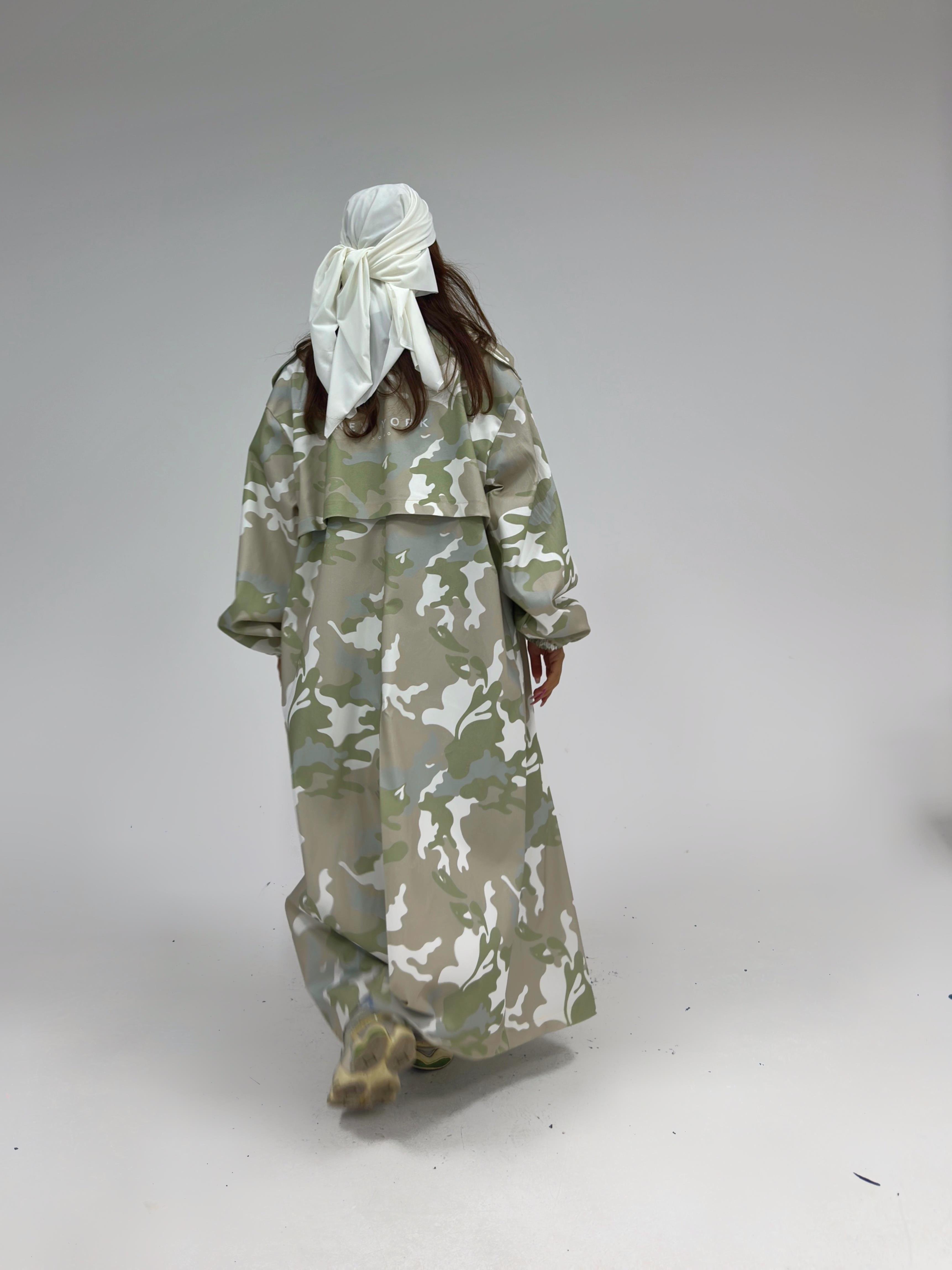 Oversize Camouflage Trençkot