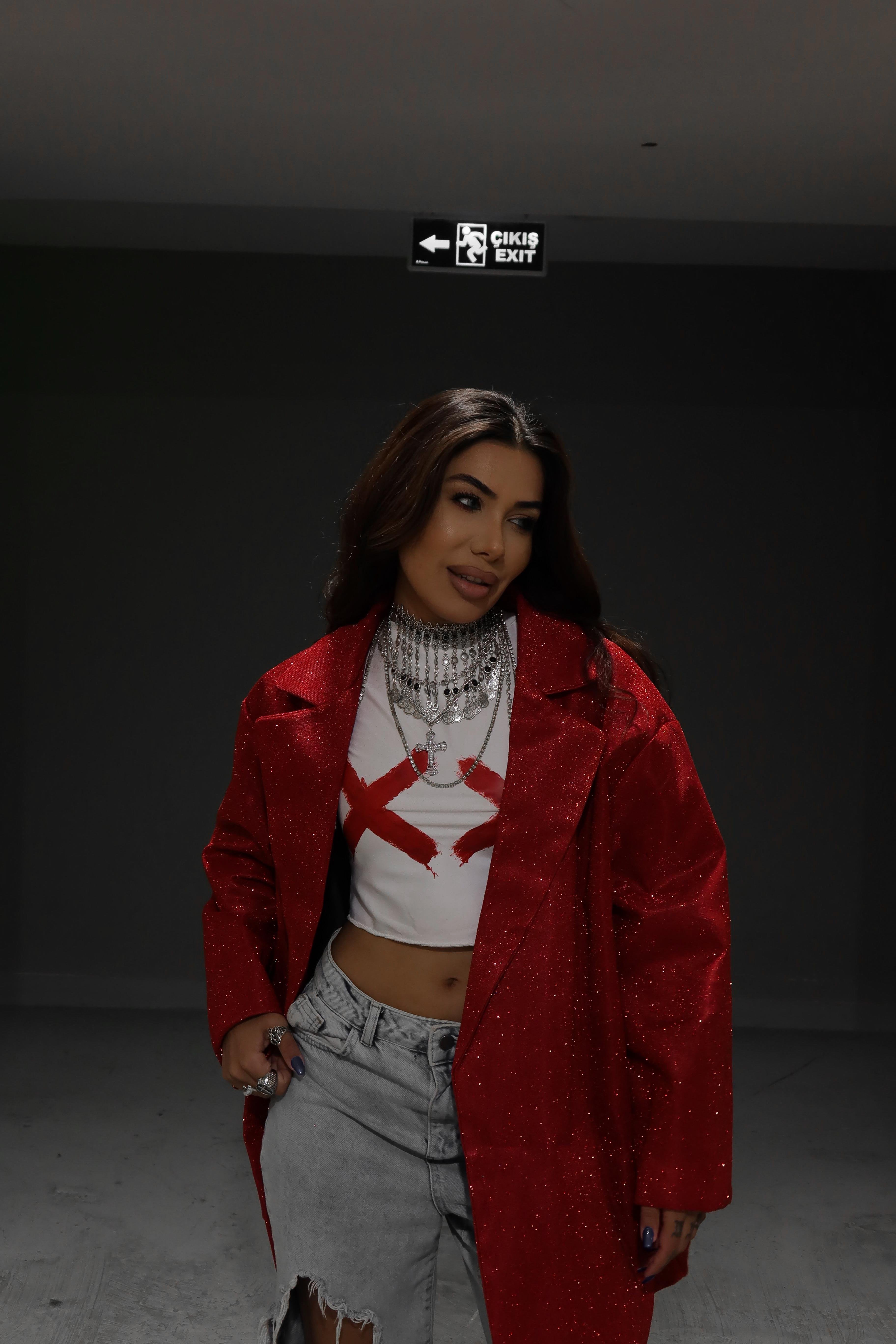 Oversize  Simli Ceket 