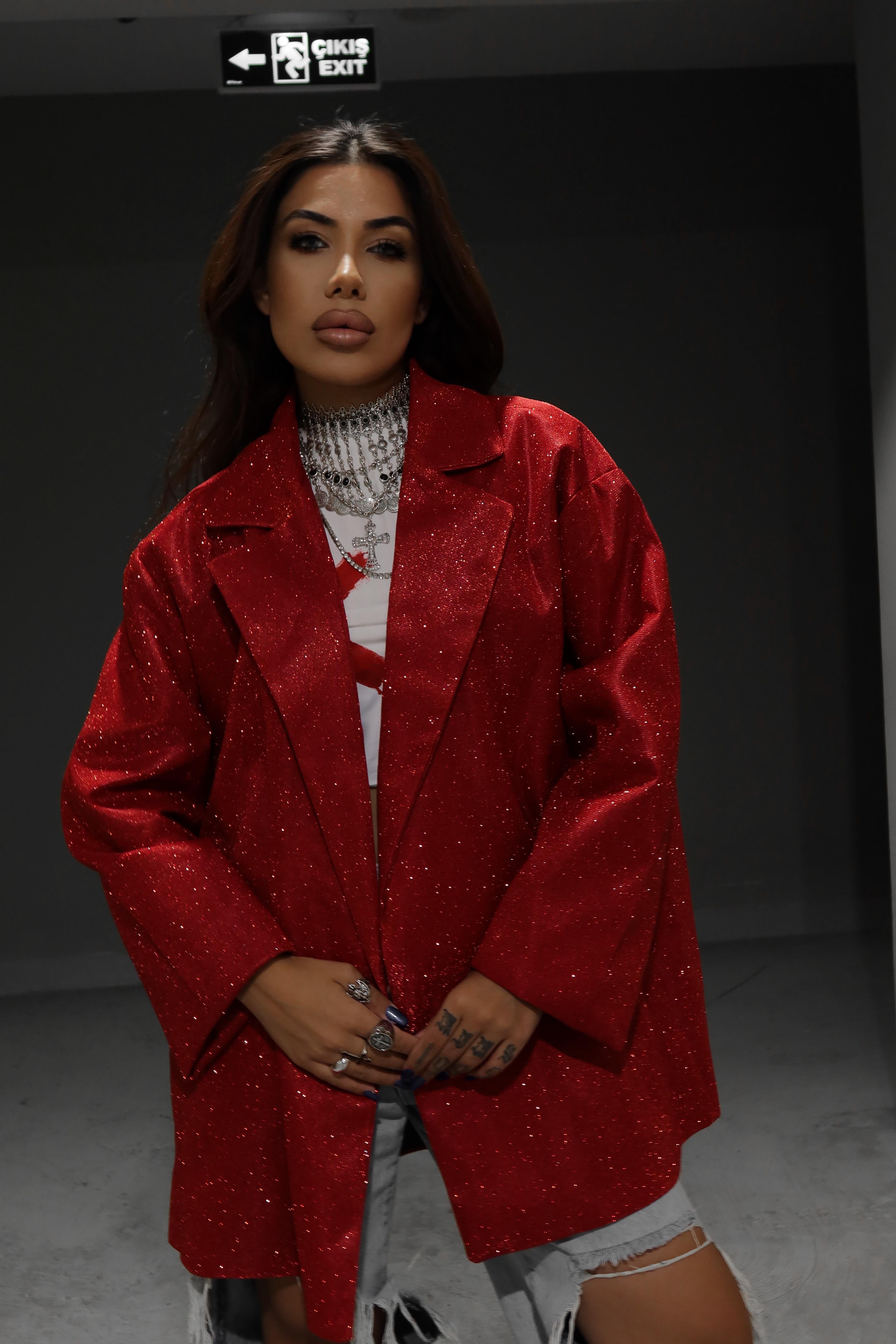 Oversize  Simli Ceket 