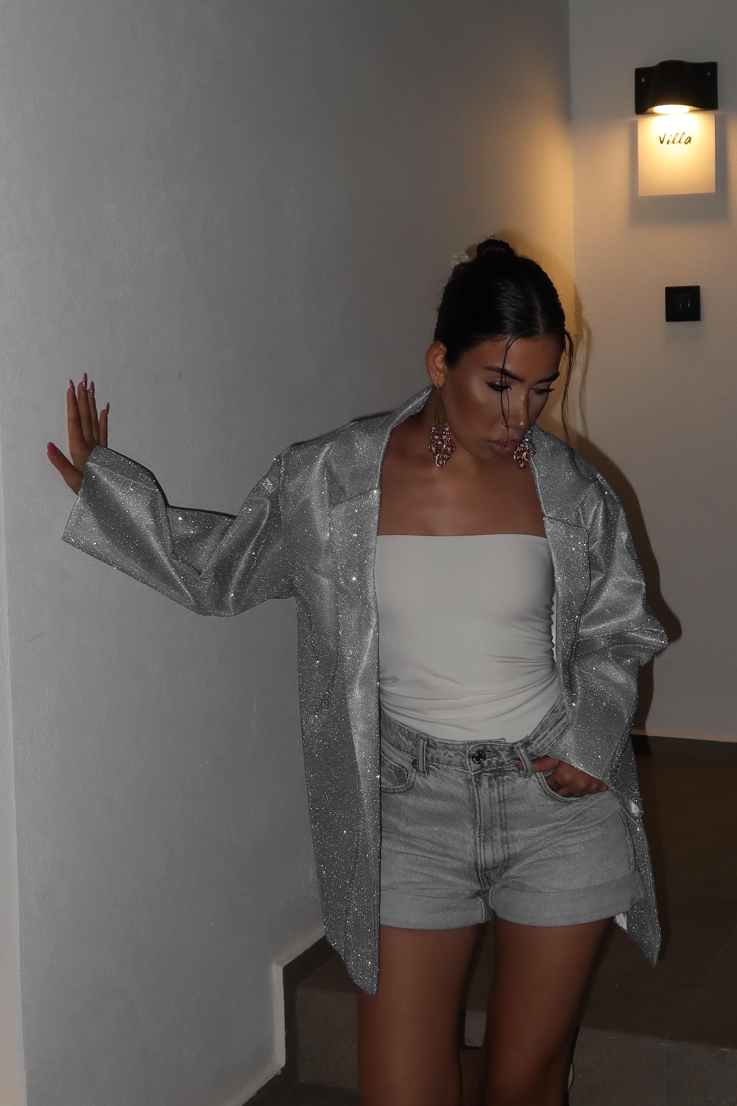 Oversize  Simli Ceket 