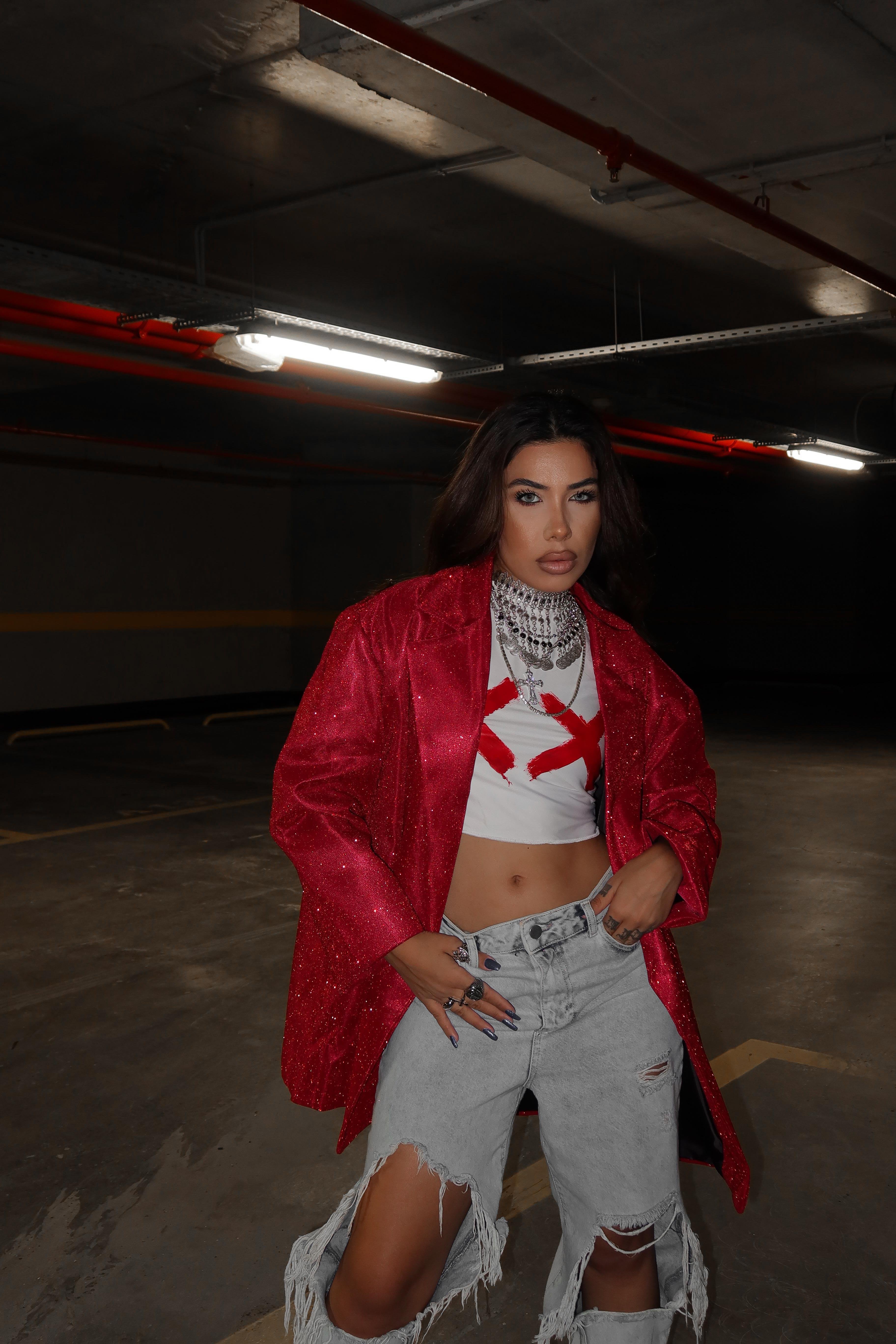 Oversize  Simli Ceket 