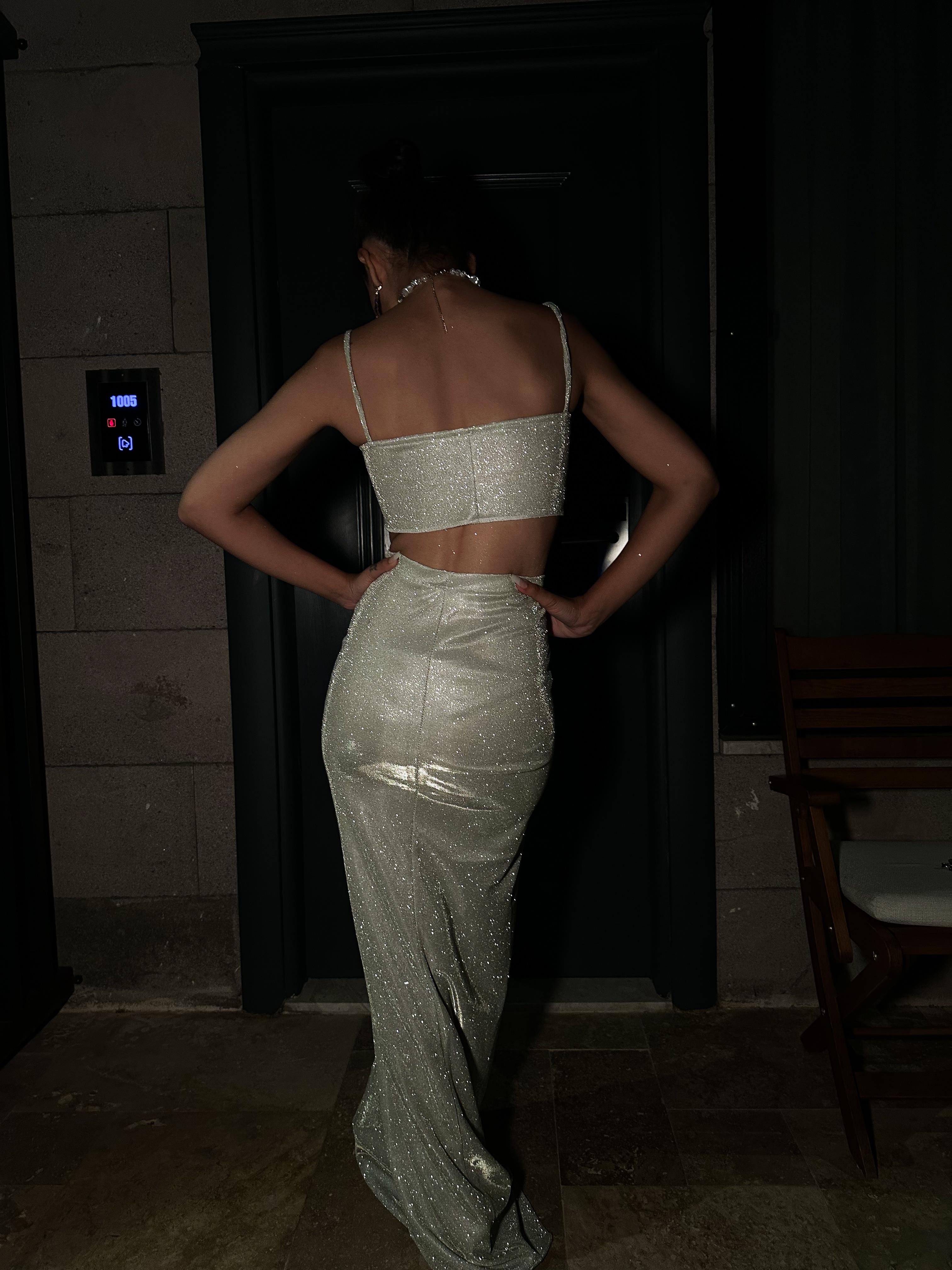 Özel Tasarım Calcite Simli Top Bralet