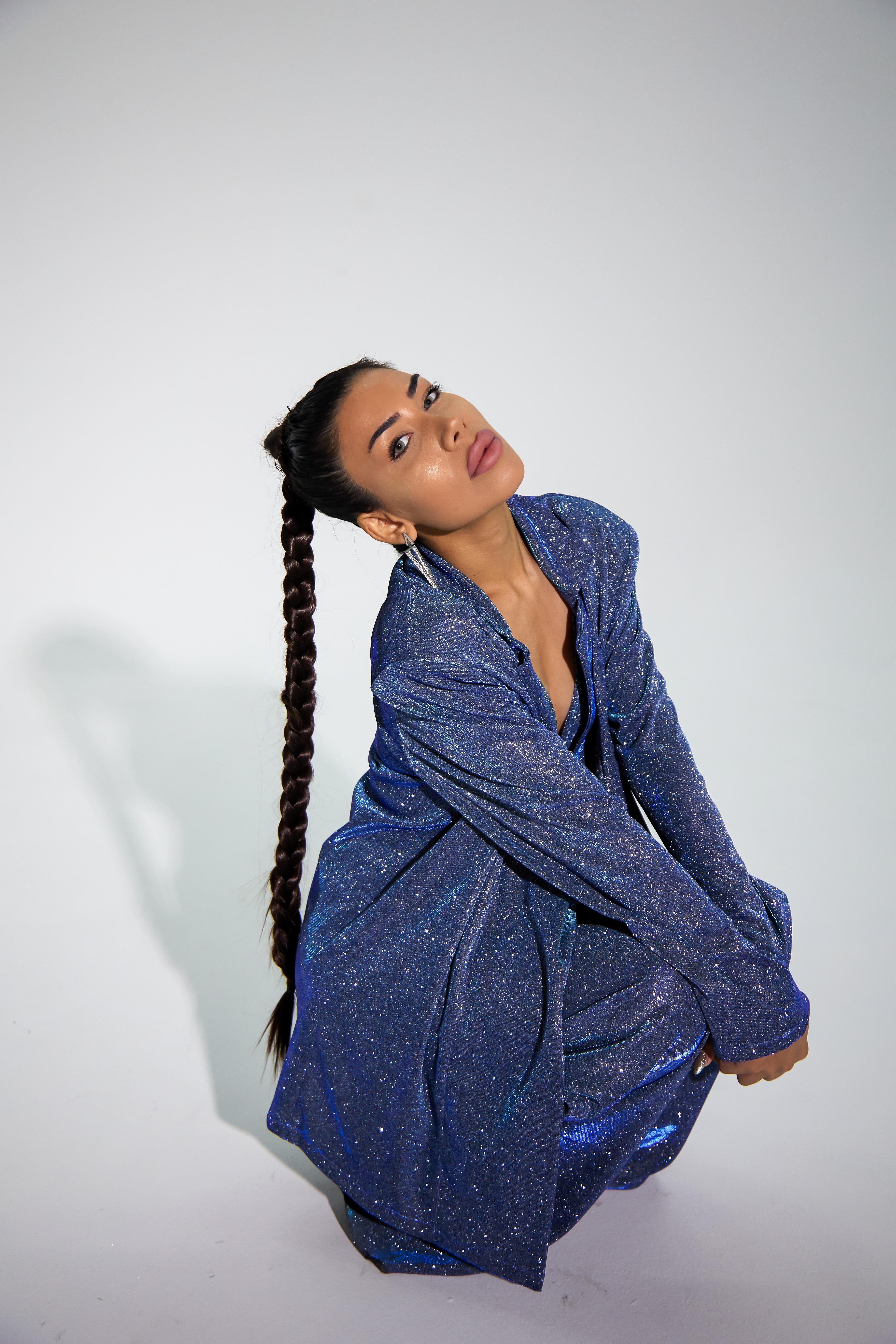 Özel Tasarım Simli Gloss Ceket