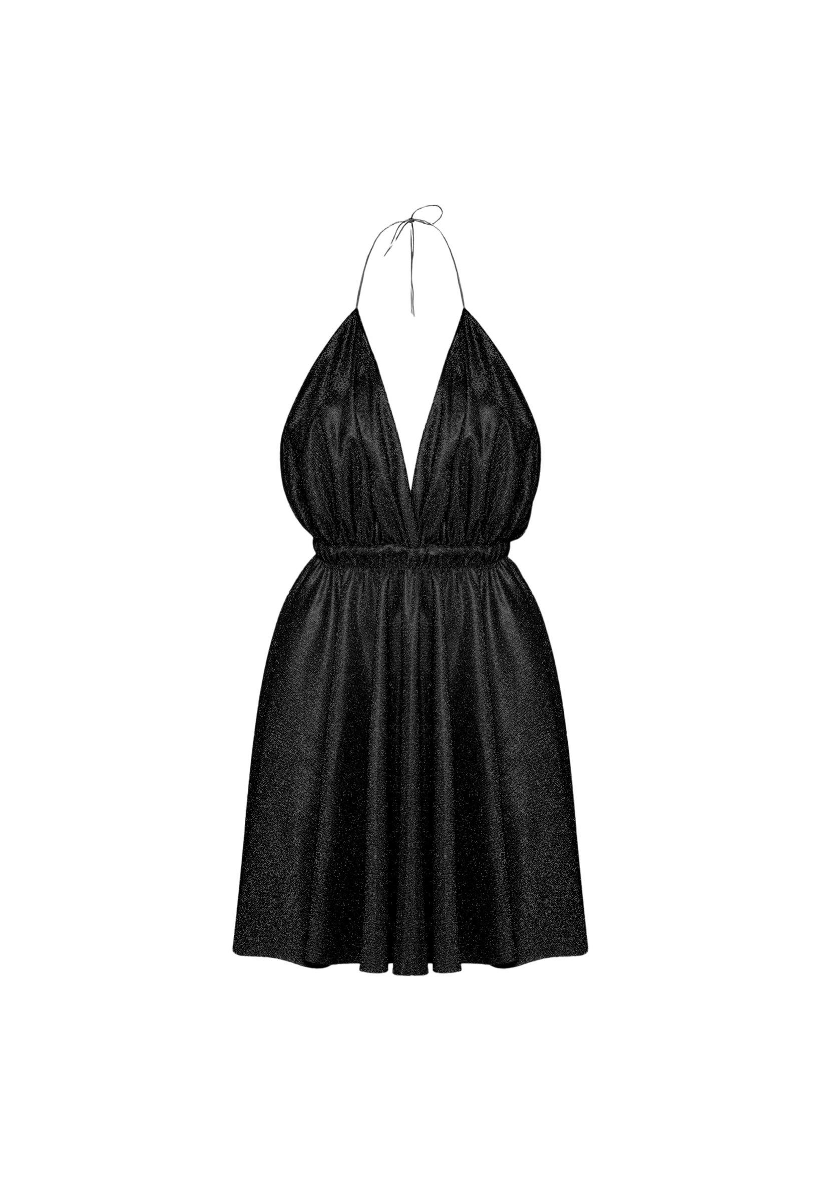 Özel Tasarım Simli Kısa Elbise