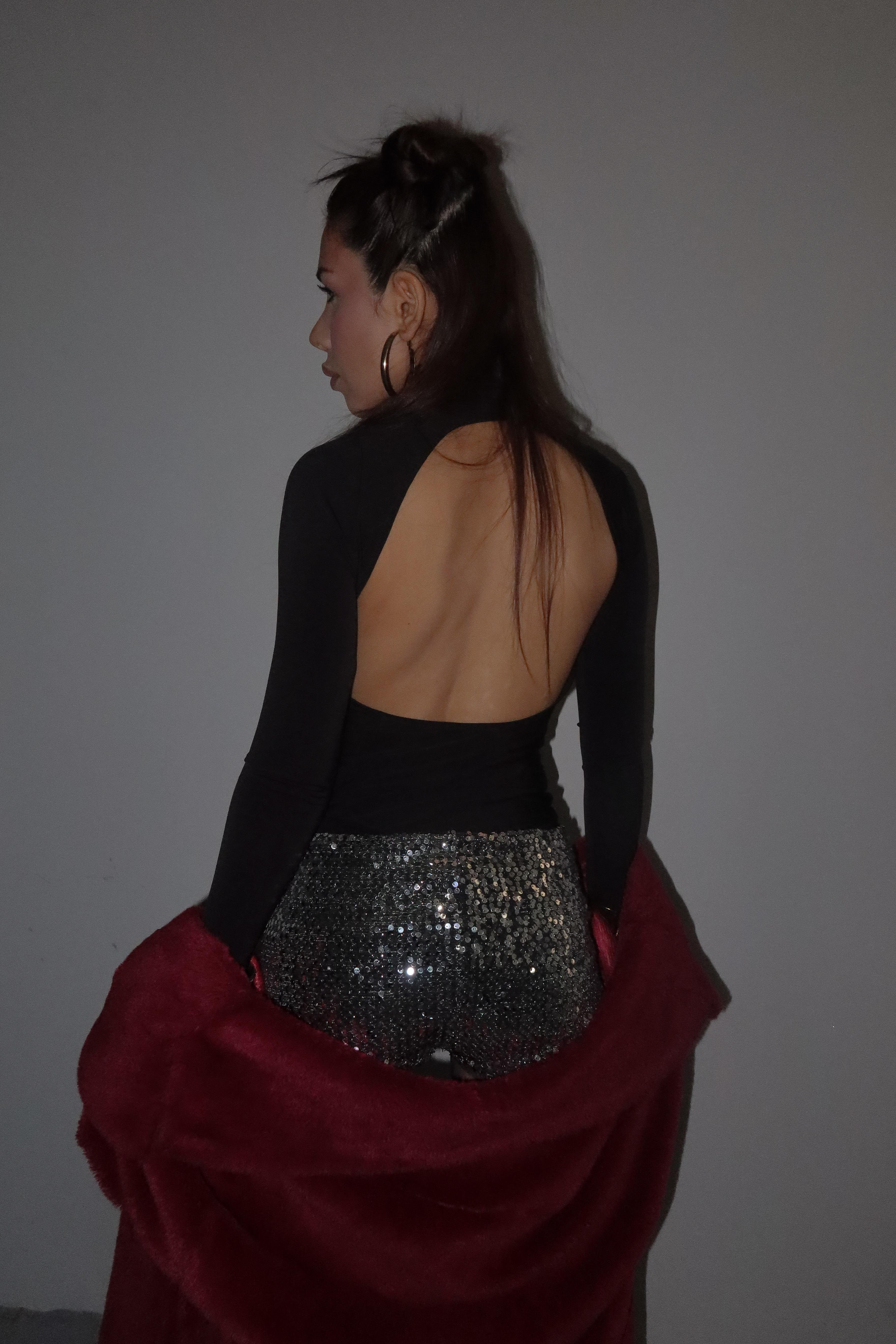 Sequin Shorts Outfit ( Payetli Şort)