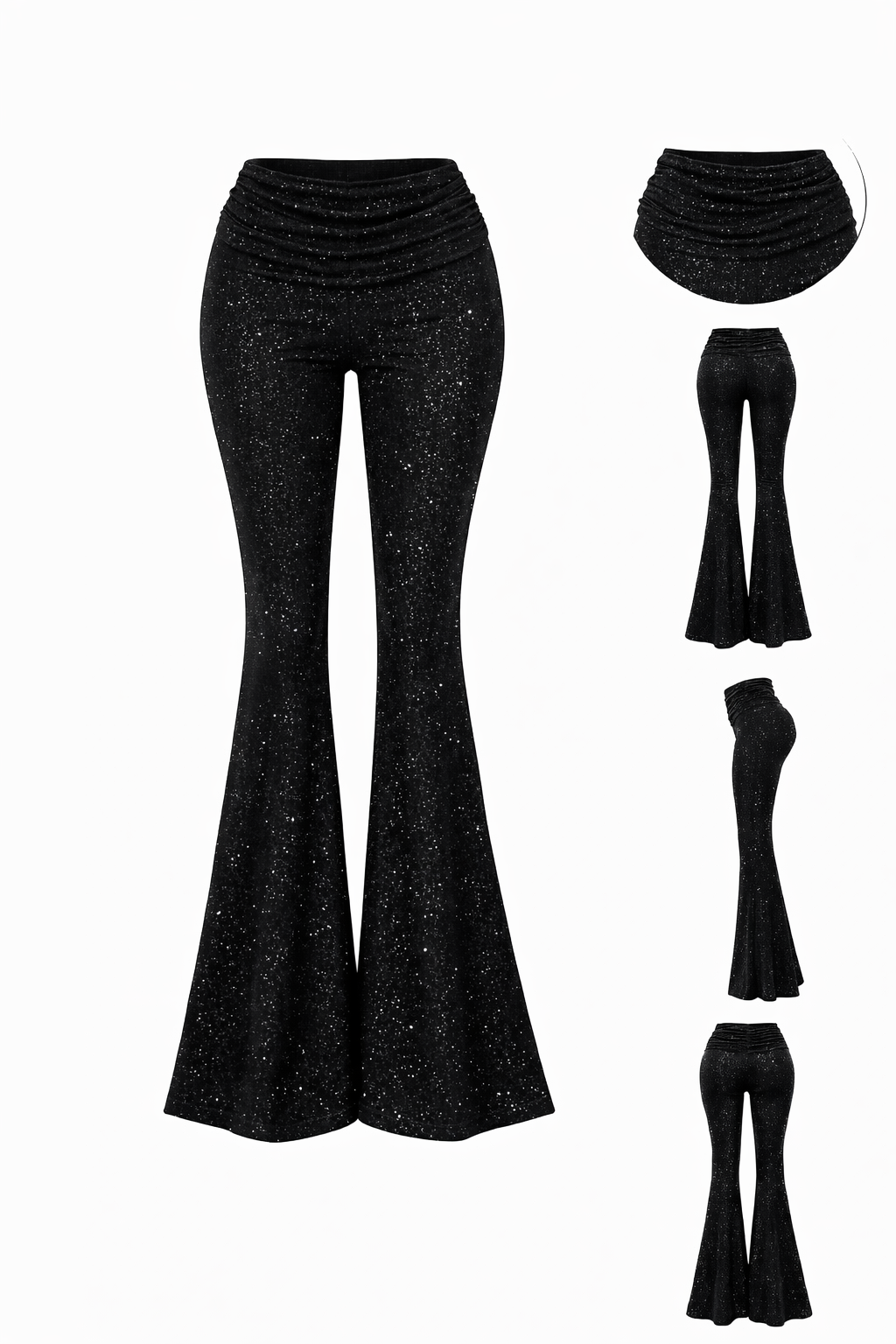 Simli İspanyol Pantolon