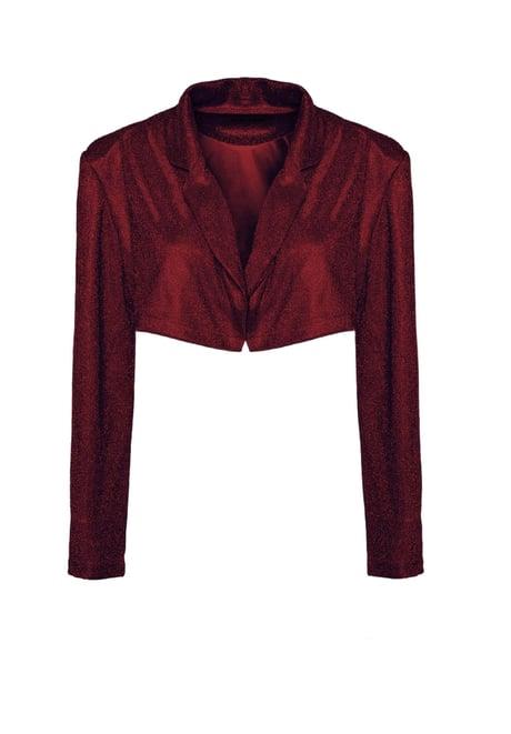 Özel Tasarım Pembe Simli Vatkalı Kısa Ceket