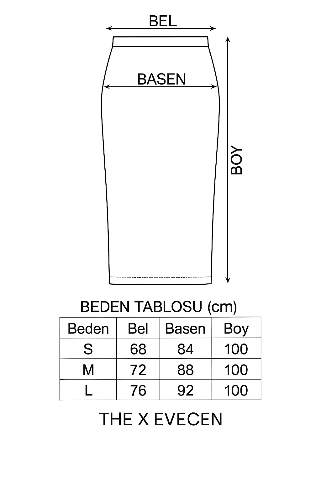 Tesettür Simli Etek
