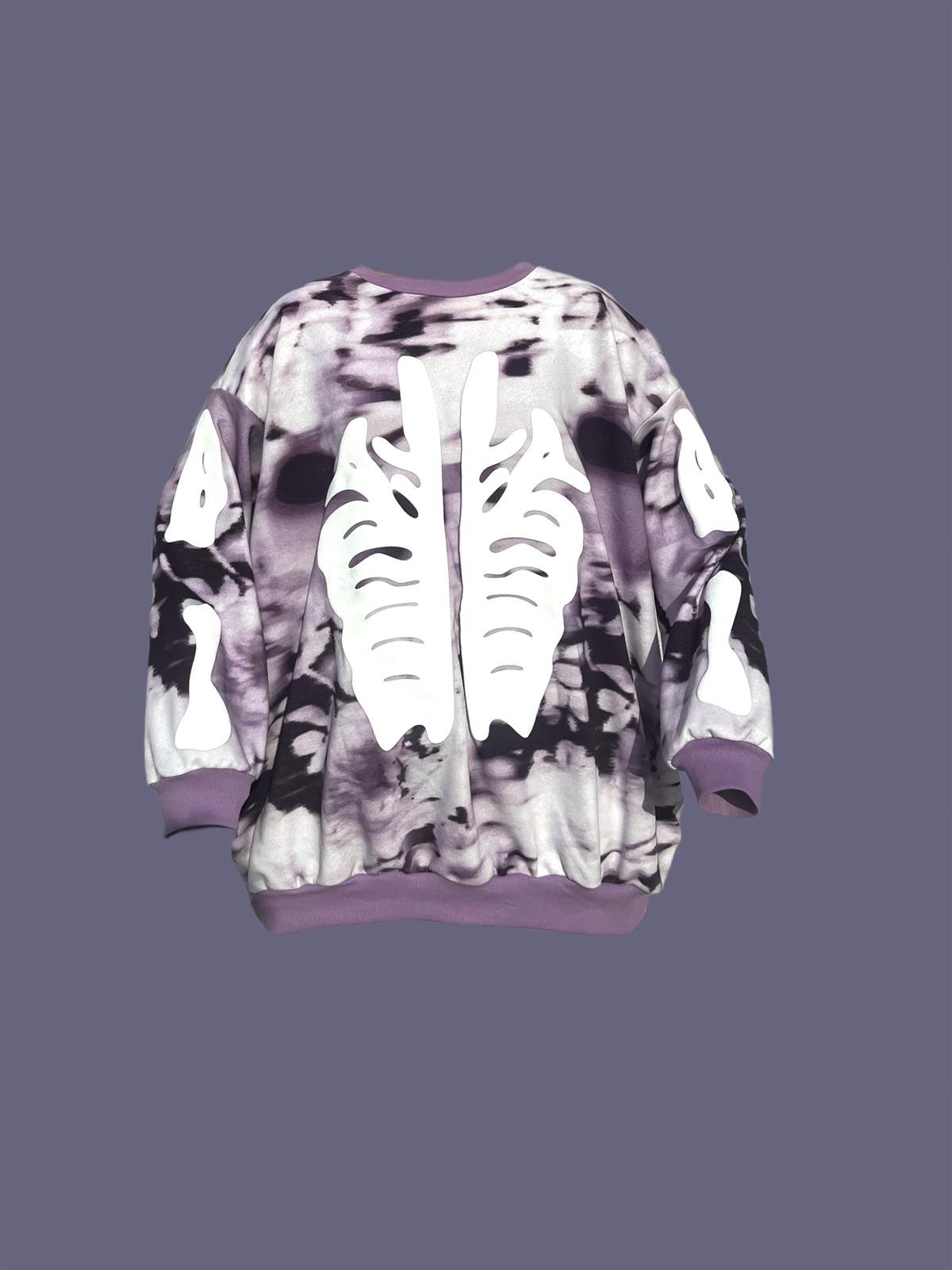 Unisex Oversize Eskitme Kemik Sweatshirt