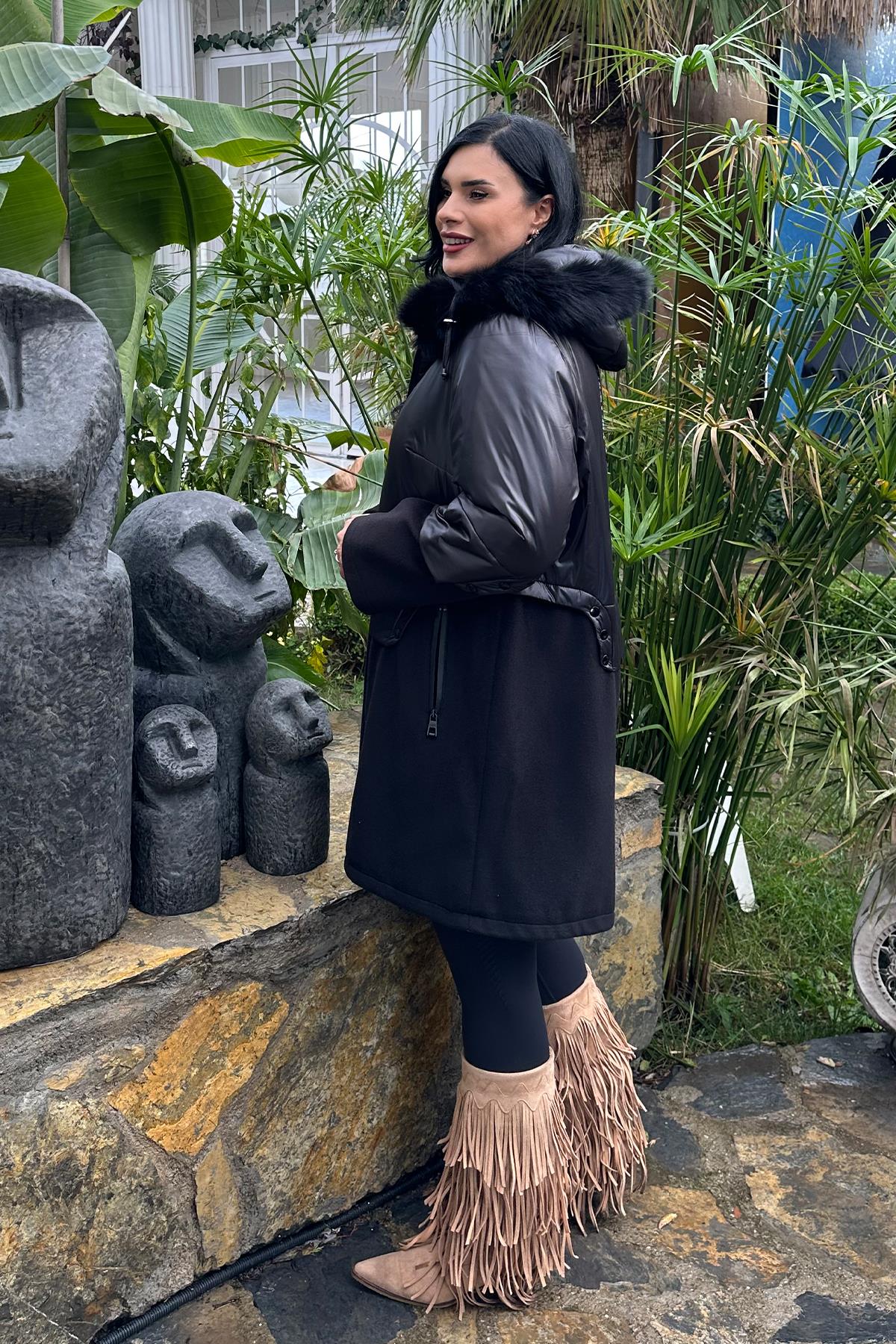 -20 içi kürklü mont