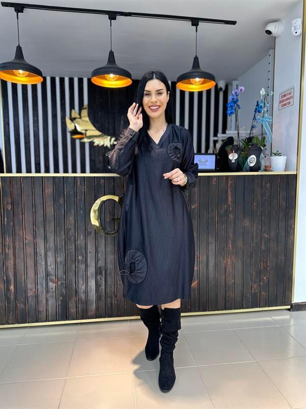 Büyük Beden özel kumaş pamuklu elbise