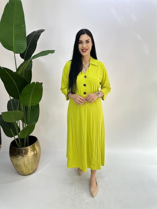 Büyük Beden tencel kumaş elbise