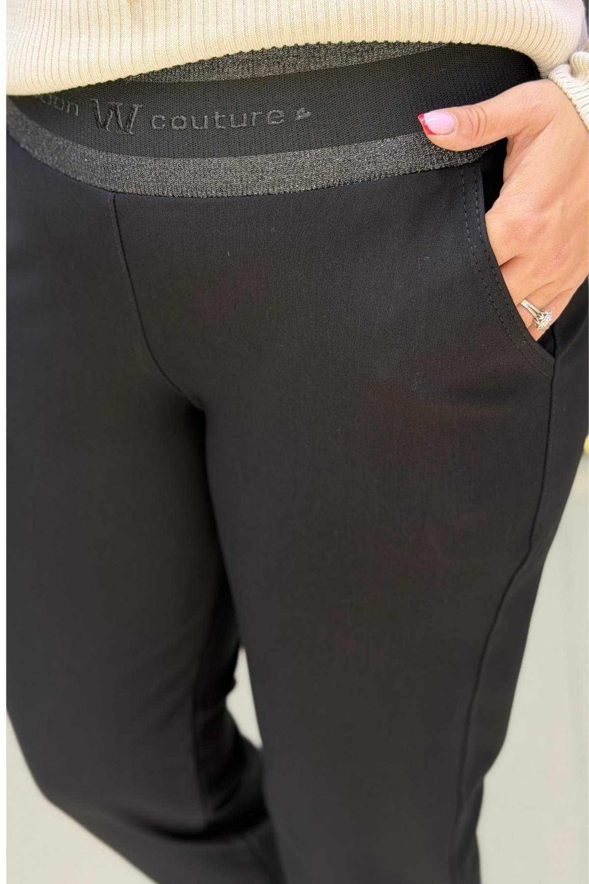 ÇELİK KUMAŞ TOPARLAYICILI LİKRALI BÜYÜK BEDEN PANTOLON