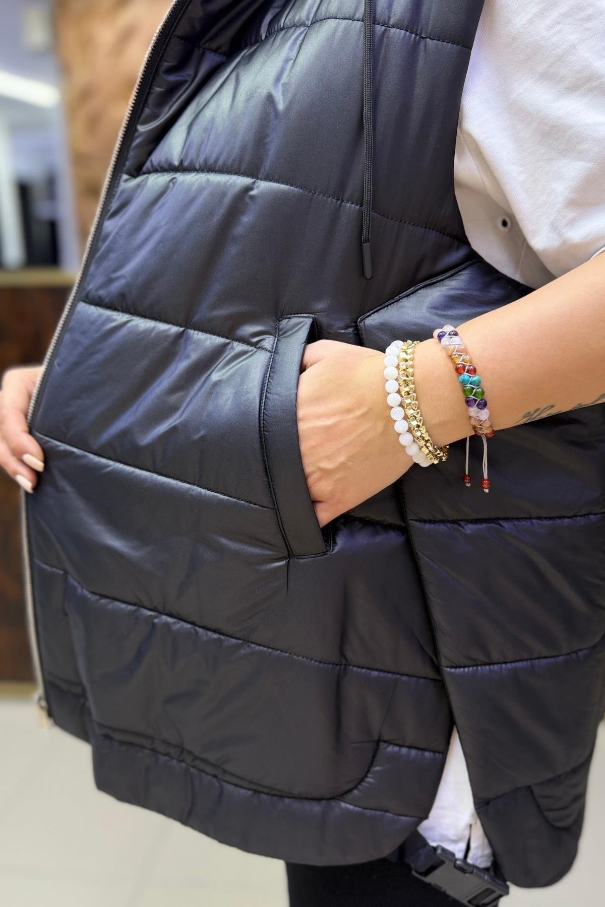 ÇİFT TARAFLI BÜYÜK BEDEN YELEK