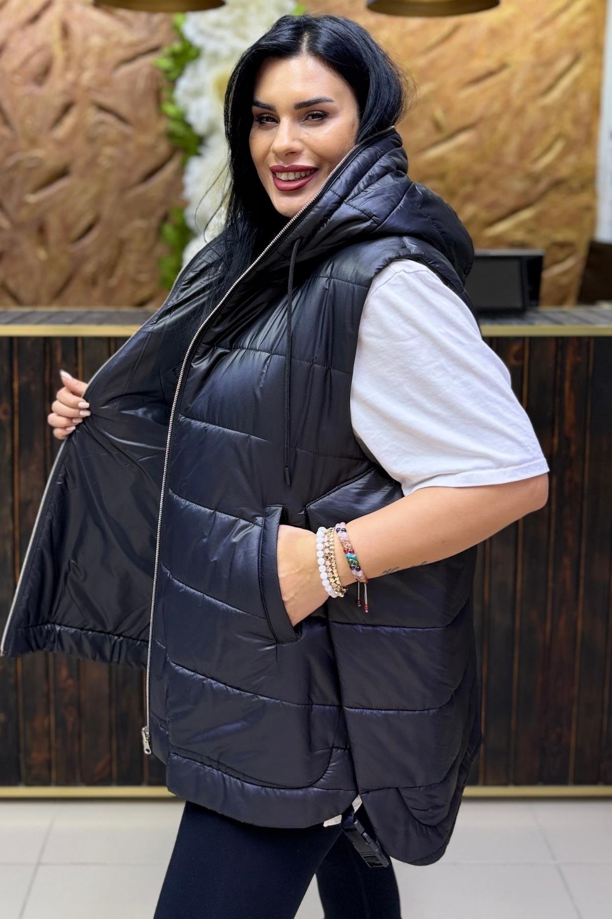 ÇİFT TARAFLI BÜYÜK BEDEN YELEK