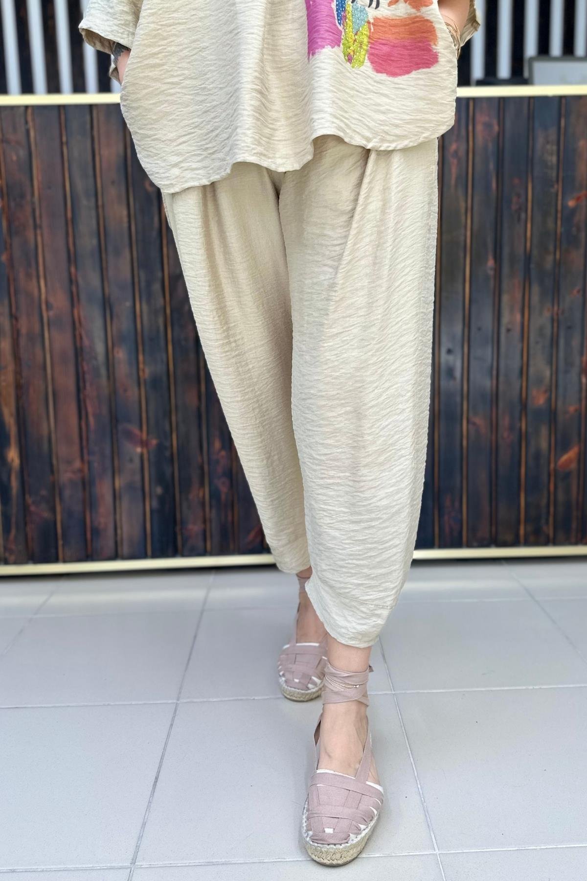 KETEN BÜYÜK BEDEN PANTALON