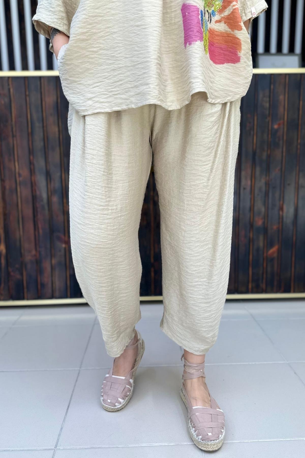 KETEN BÜYÜK BEDEN PANTALON