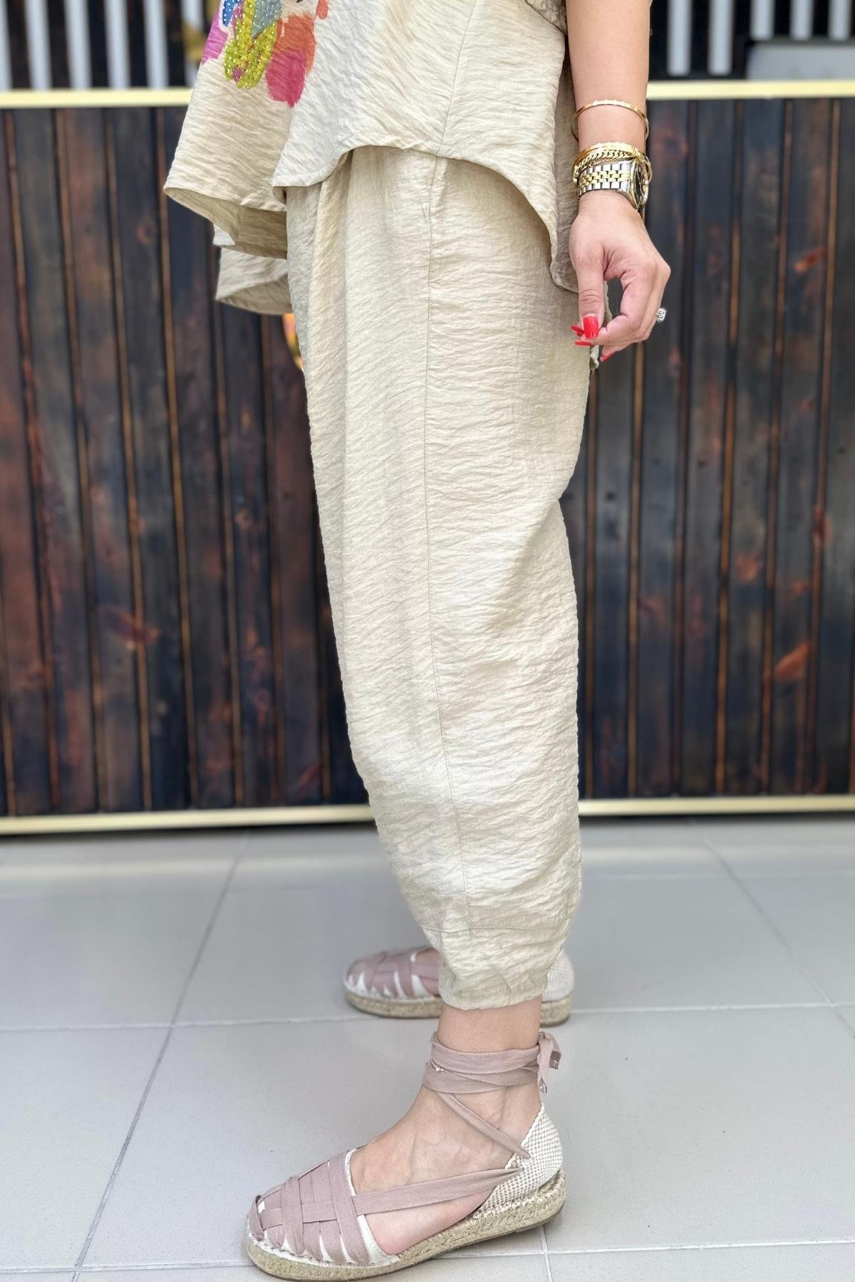 KETEN BÜYÜK BEDEN PANTALON