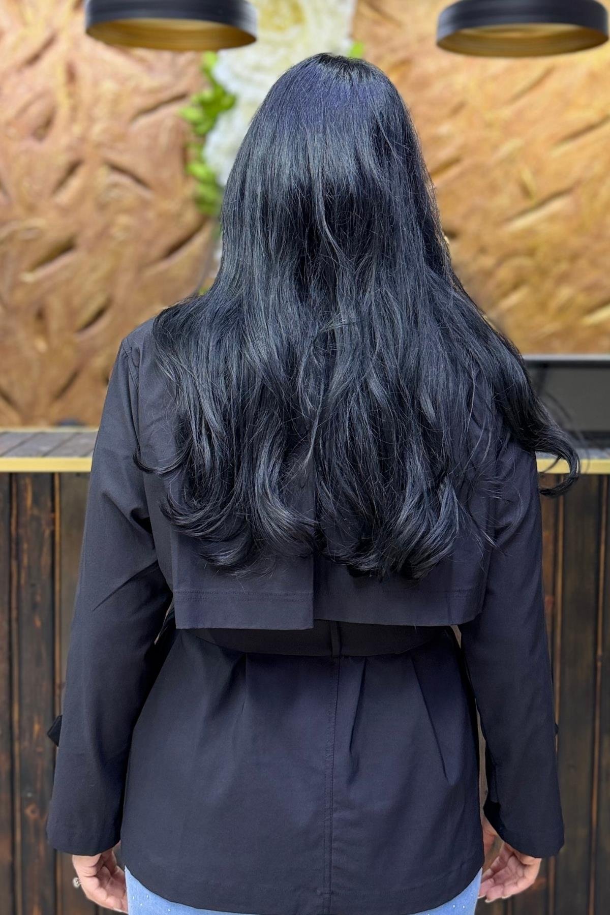 KISA TRENÇ BÜYÜK BEDEN CEKET TASARIM