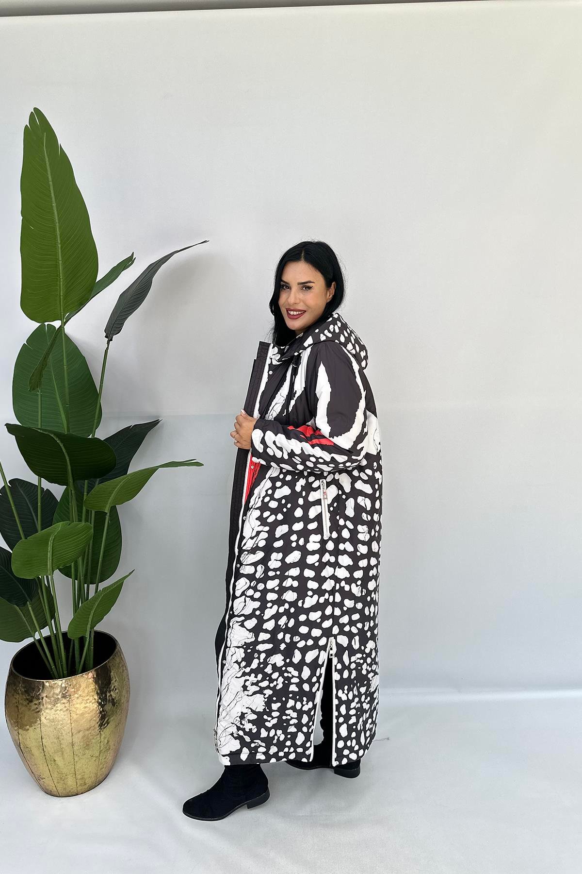 Özel Tasarım Büyük Beden Mont