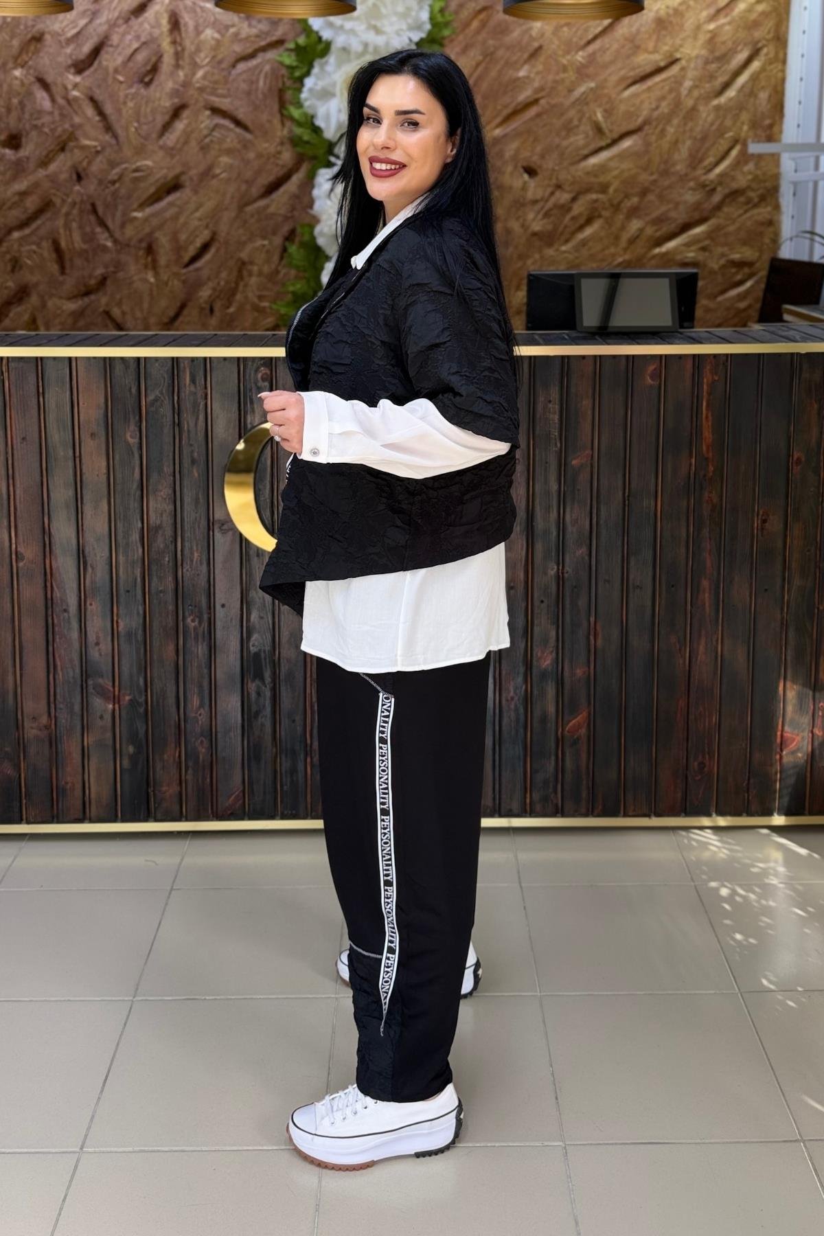 ÜÇLÜ ASİMETRİK BÜYÜK BEDEN TAKIM