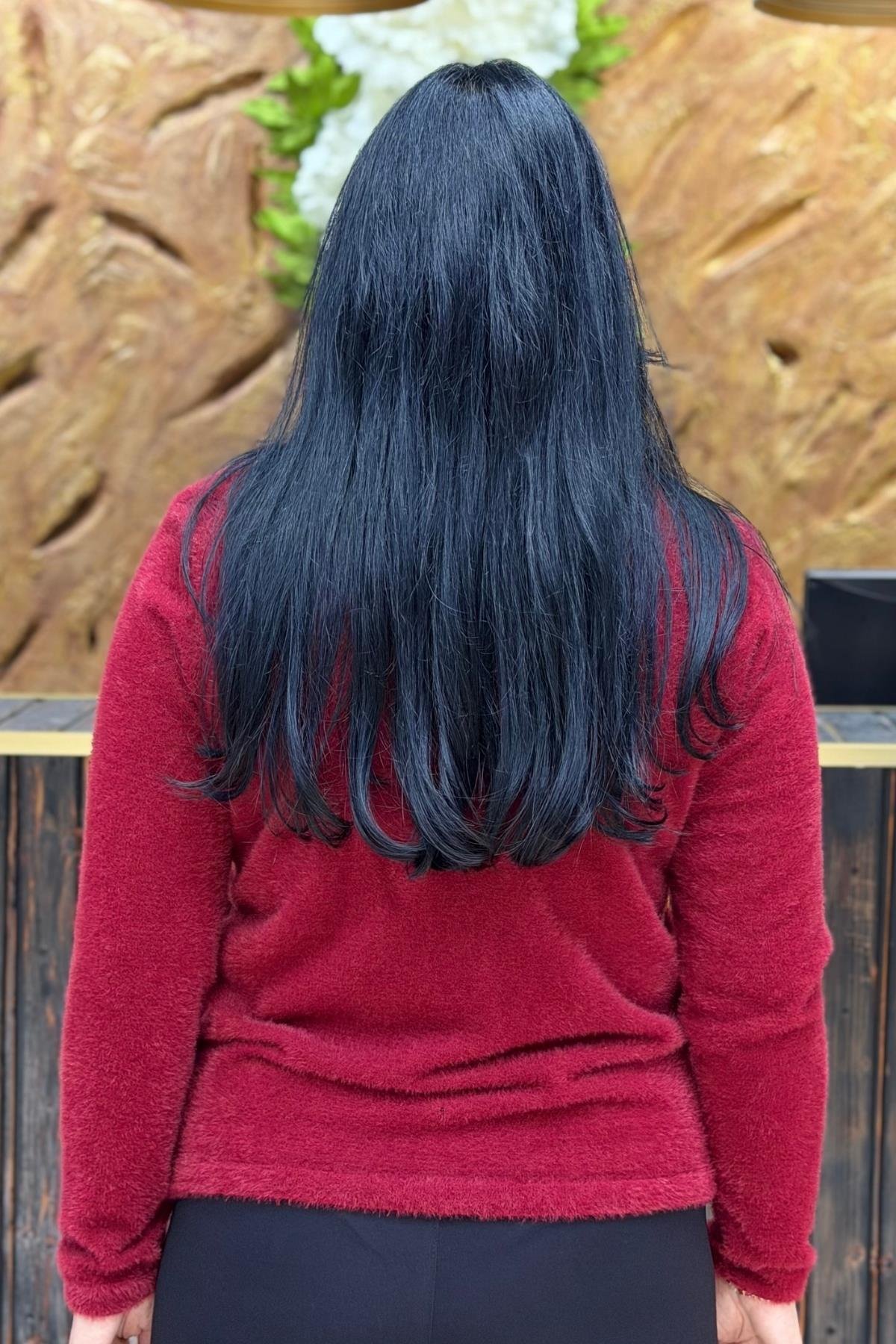 YUMOŞ LİKRALI BÜYÜK BEDEN BLUZ HIRKA