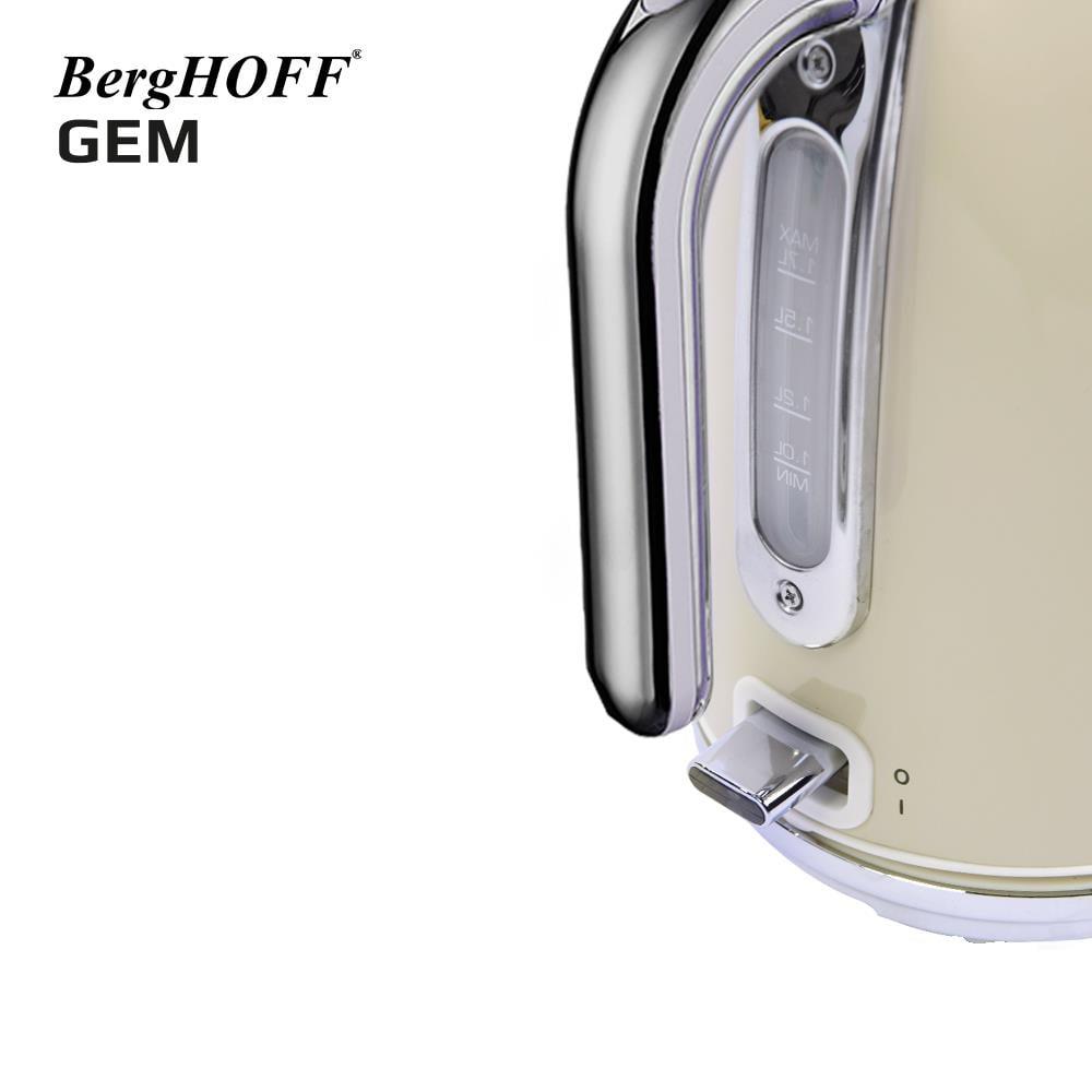 BerghoffBergHOFF GEM RETRO Krem Rengi İki Dilim Ekmek Kızartma Makinesi & 1.7 Litre Vanilya Krem Rengi Su Isıtıcısı79500427950032