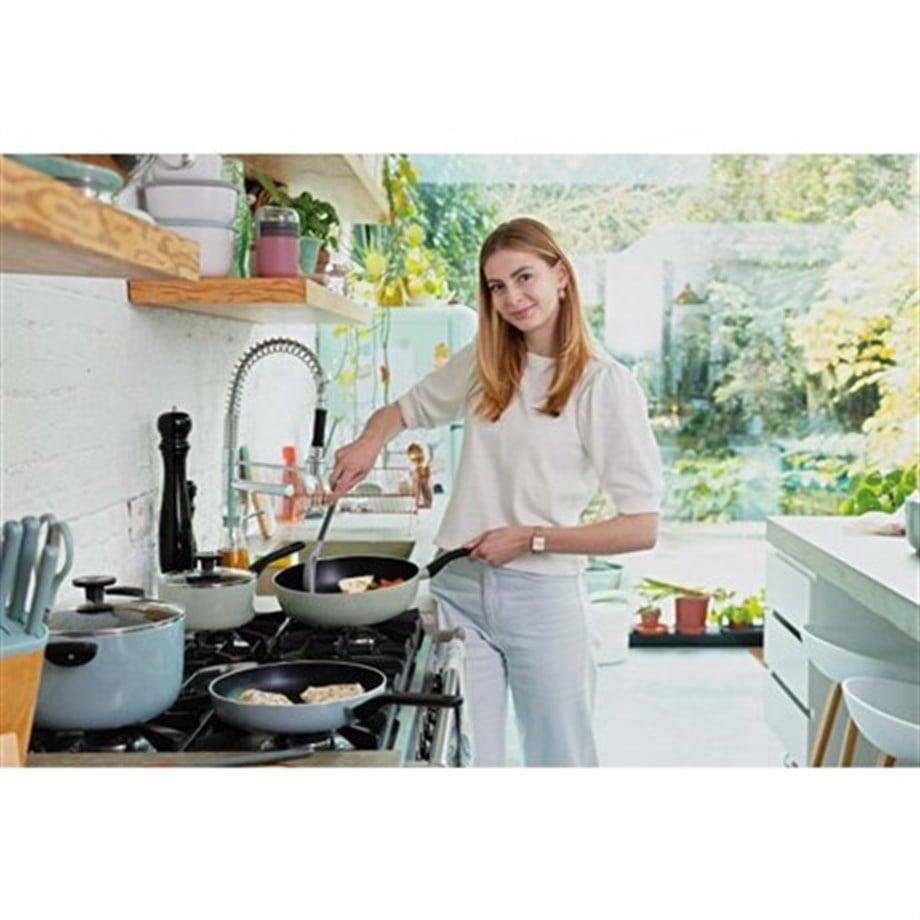 BerghoffBerghoff Leo Slate Aluminyum 24 Cm, 28 Cm, 28 Cm Wok & 26 Cm Izgara Tavası3950320395031939503163950315