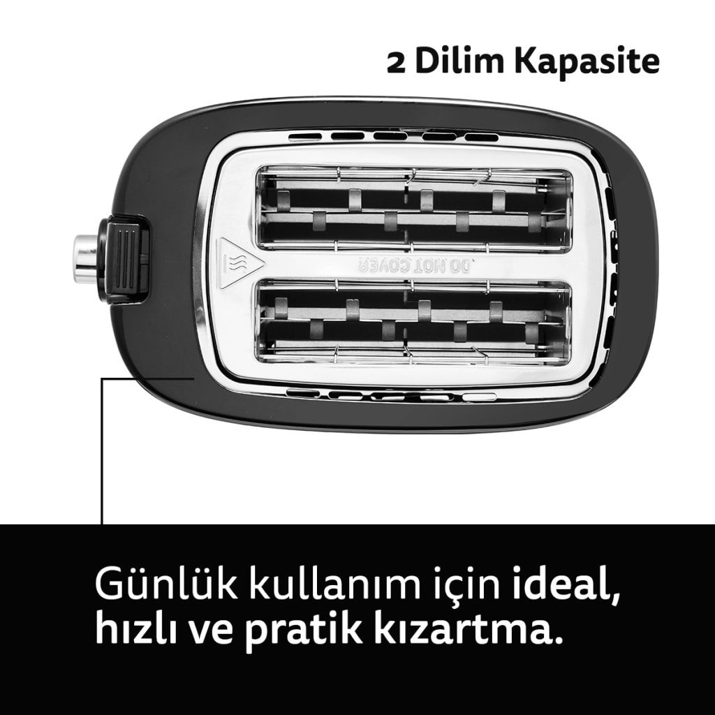 Morphy RichardsMorphy Richards Hive 2 Dilim/ 2 Bölme Ekmek Kızartma Makinesi SiyahMR-THS