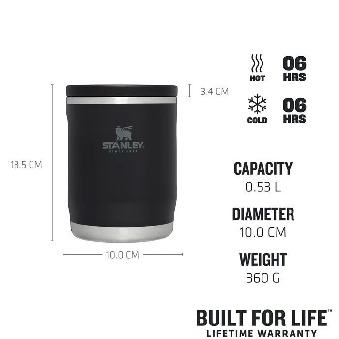 StanleyStanley 0.53L Adventure To-Go Yemek Termosu | Siyah10-10836-009
