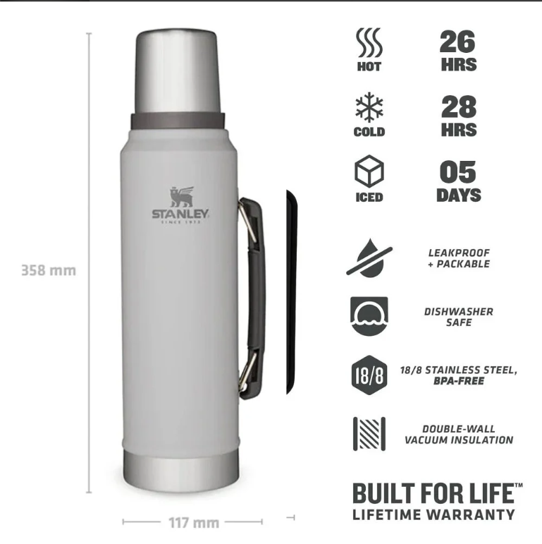 StanleyStanley Klasik Vakumlu Paslanmaz Çelik Termos 1 LT10-08266-060