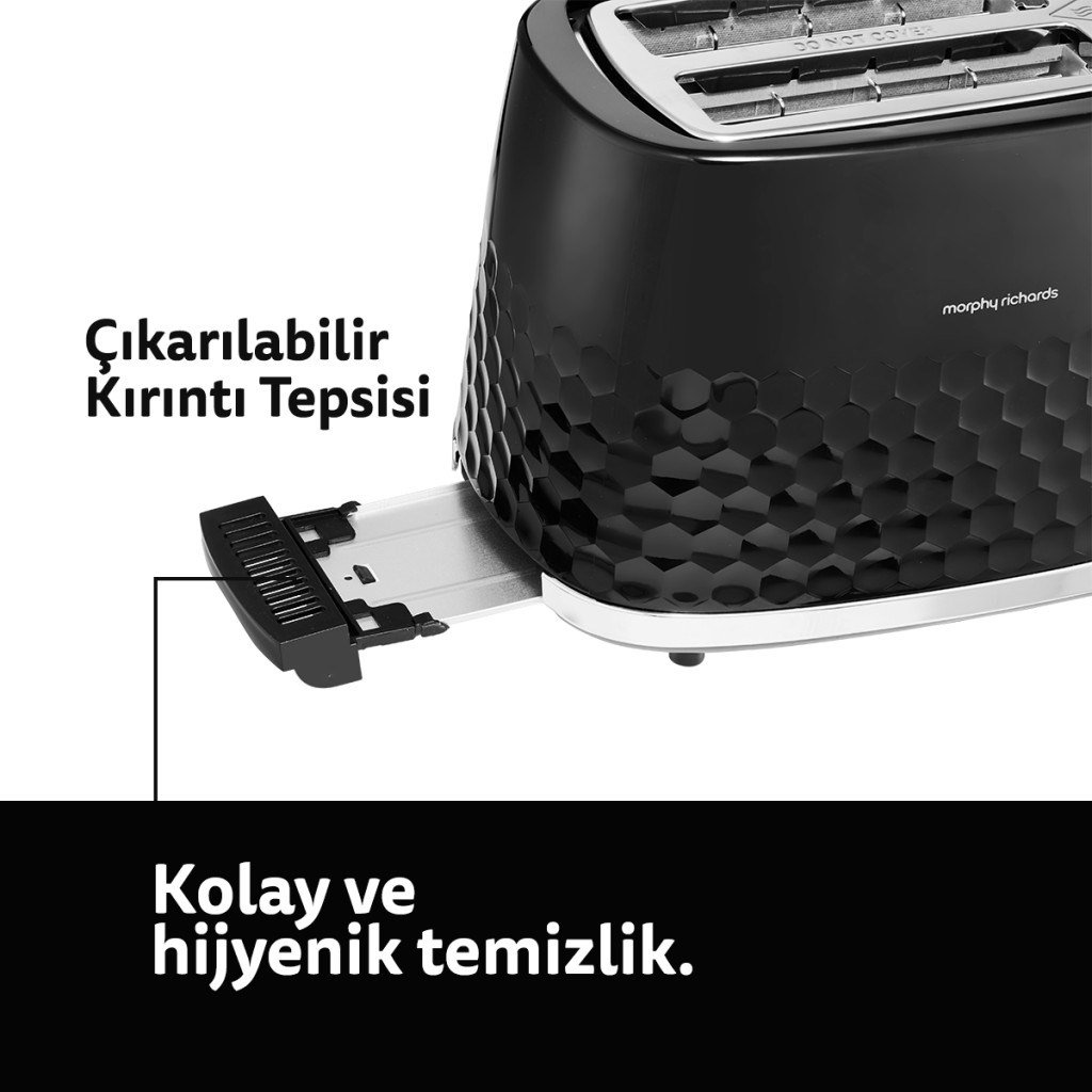 Morphy RichardsMorphy Richards Hive 2 Dilim/ 2 Bölme Ekmek Kızartma Makinesi SiyahMR-THS