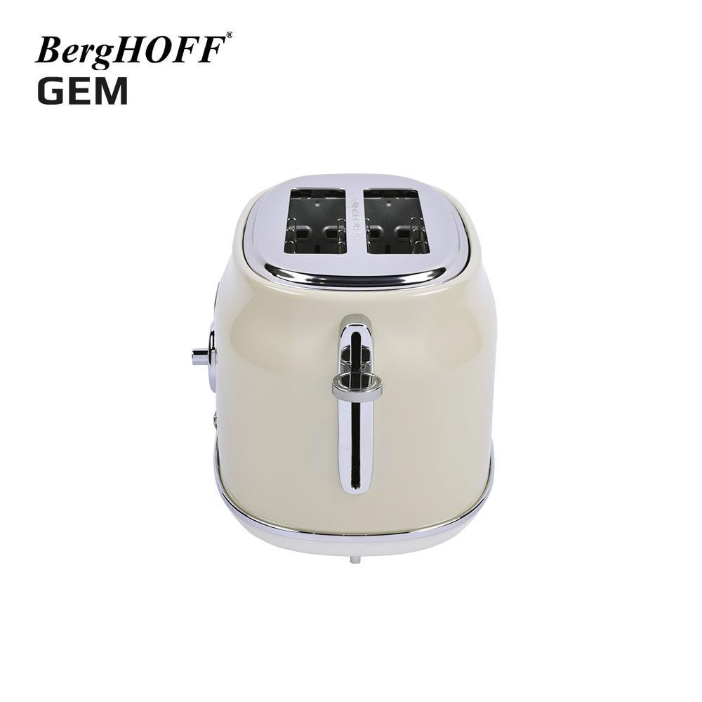 BerghoffBergHOFF GEM RETRO 1.7 Litre Vanilya krem Rengi Yuvarlak Su Isıtıcısı, Filtre Kahve & Ekmek Kızartma Makinesi795002279504007950042