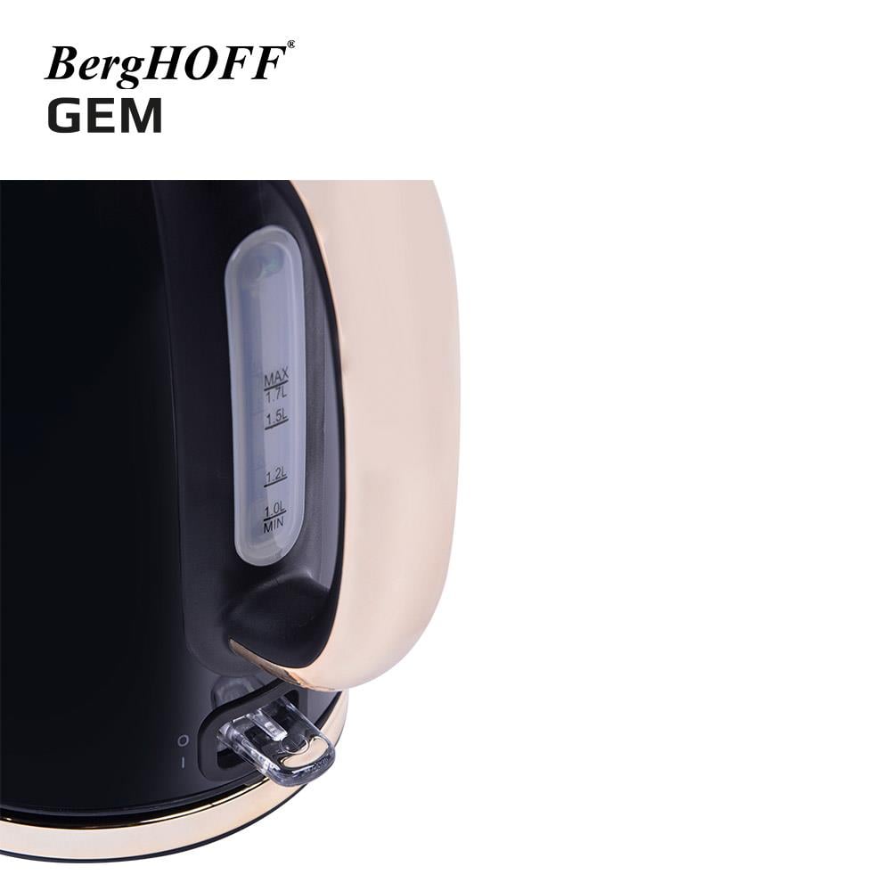 BerghoffBergHOFF GEM TITAN 1.7 Litre Siyah Gold Su Isıtıcısı7950060