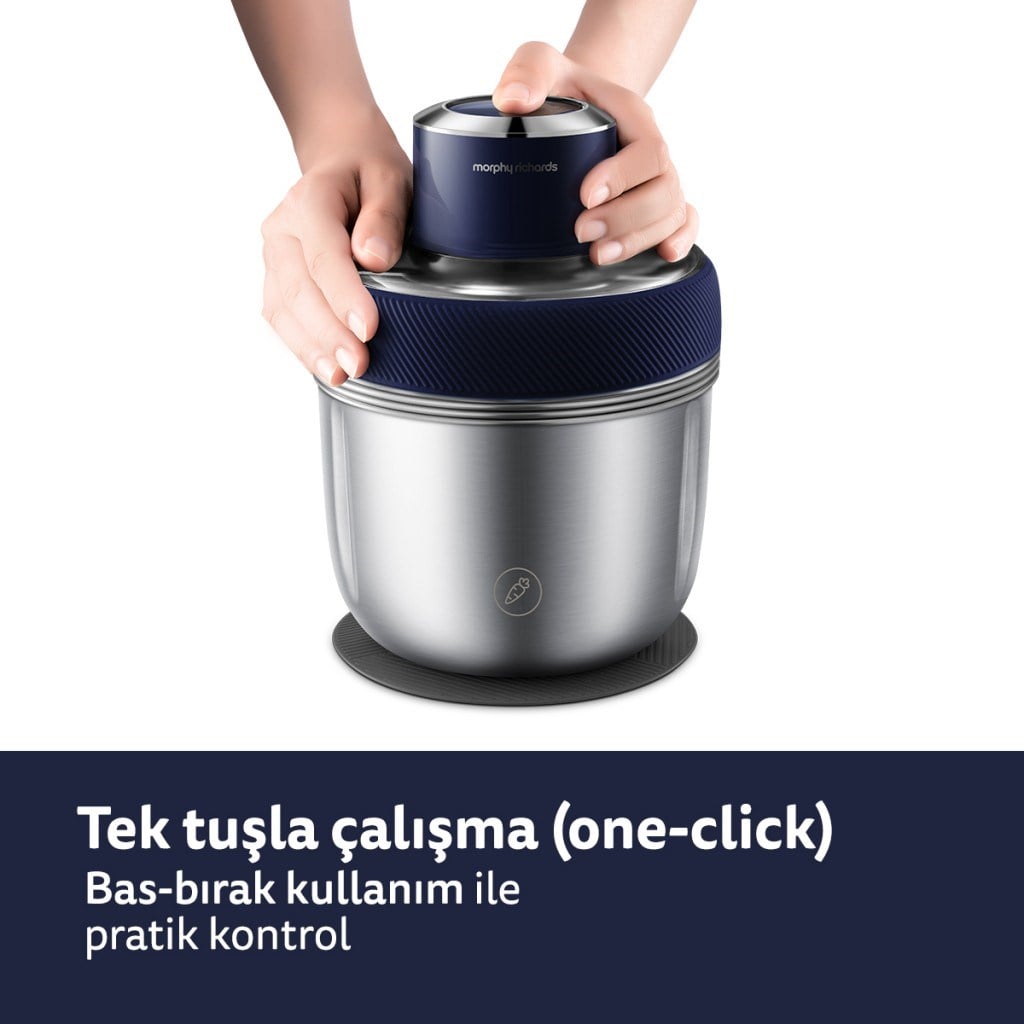 Morphy RichardsÇok Amaçlı 3 Kaseli Doğrayıcı – 0.8L / 1.2L / 1.5LMR-FC
