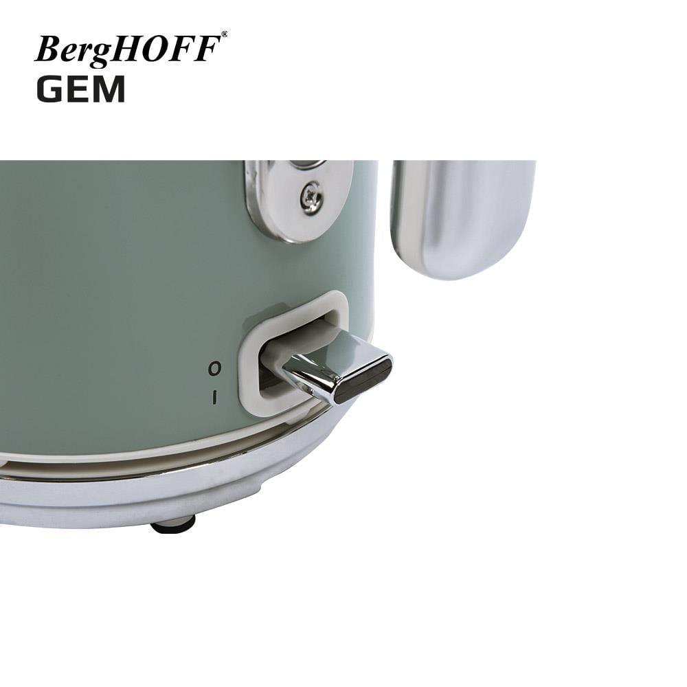 BerghoffBergHOFF GEM RETRO 1.7 Litre Mint Yeşil Yuvarlak Su Isıtıcısı, Filtre Kahve & Ekmek Kızartma Makinesi795002179504017950041