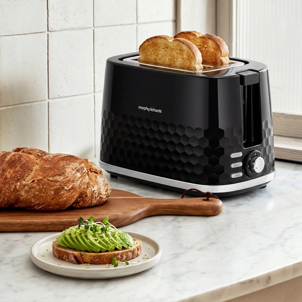 Morphy RichardsMorphy Richards Hive 2 Dilim/ 2 Bölme Ekmek Kızartma Makinesi SiyahMR-THS
