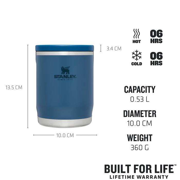 StanleyStanley 0.53L Adventure To-Go Yemek Termosu | Abyss - Mavi10-10836-008