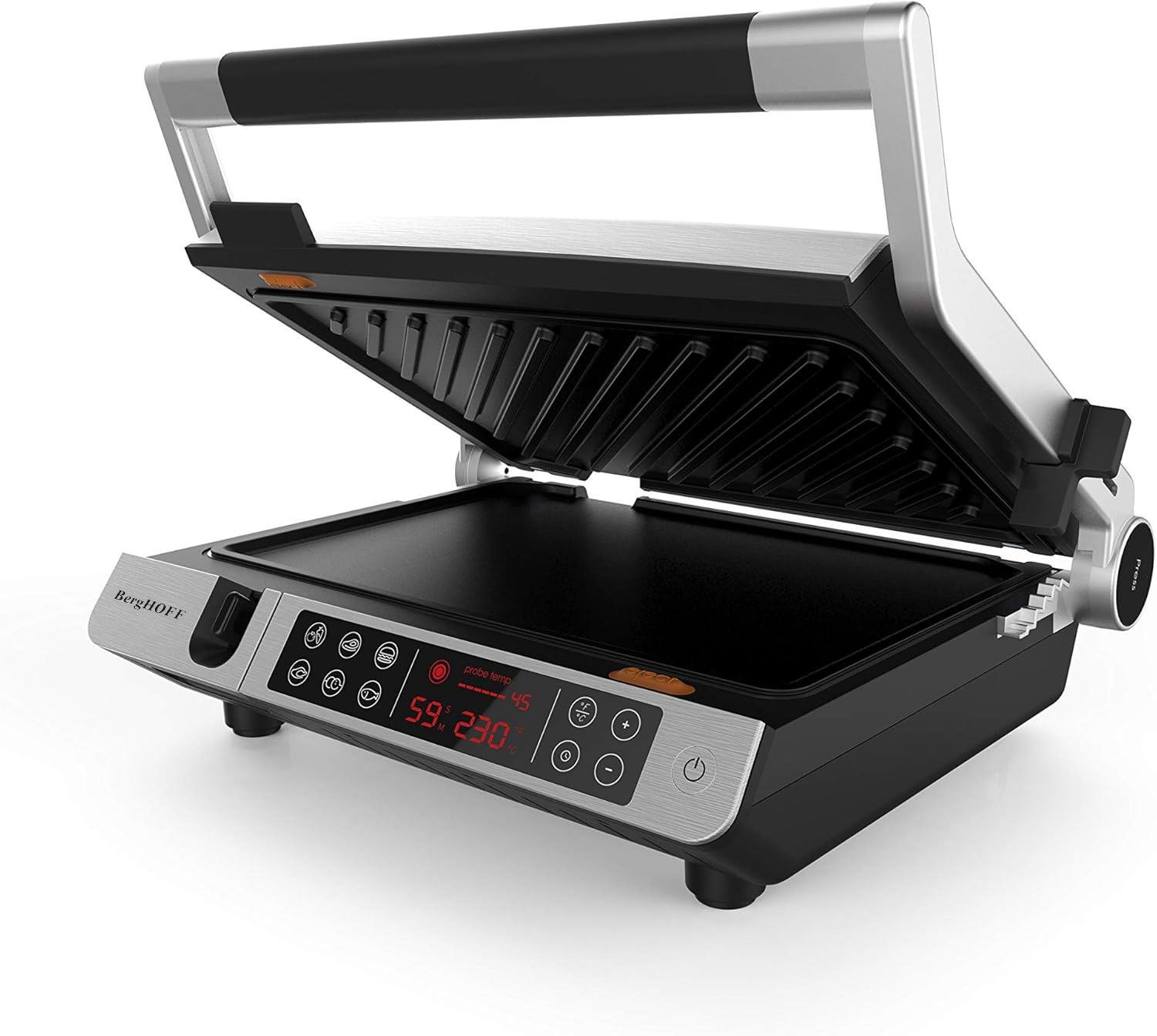 BerghoffBergHOFF GEM TITAN PRO 6 Programlı Advanced Design Çelik Izgara ve Tost Makinesi7950200