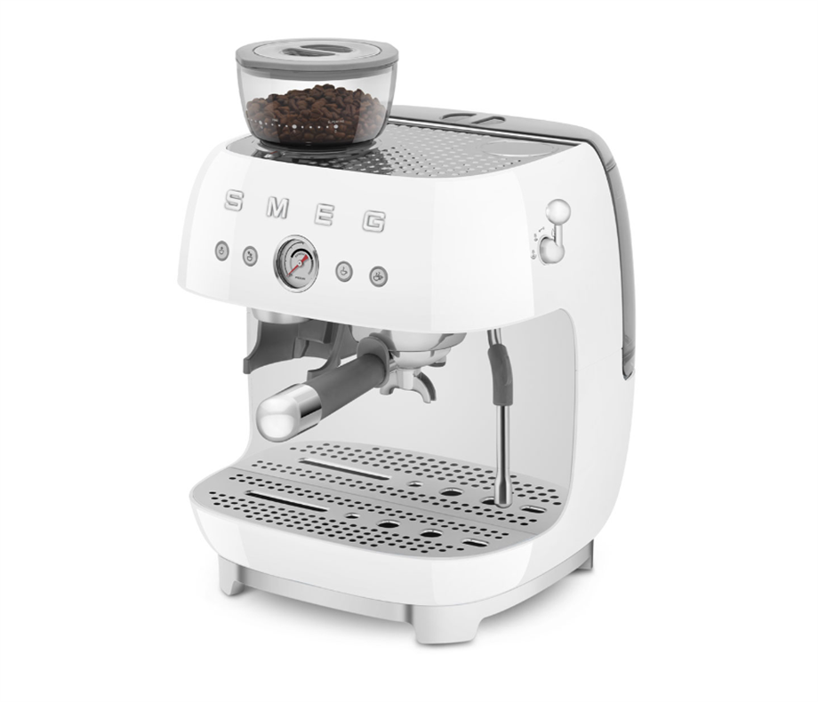 SMEG BEYAZ ÖĞÜTÜCÜLÜ ESPRESSO KAHVE MAKİNESİ ECF03BLEUEGF03WHEU