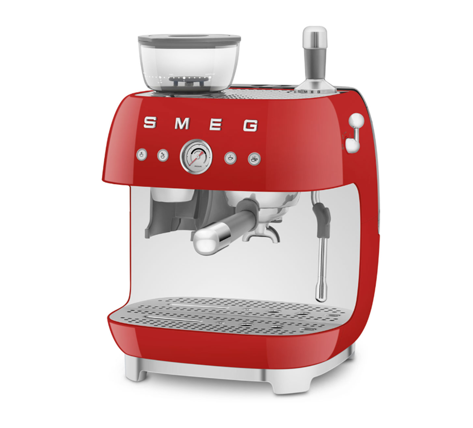 SMEG KIRMIZI ÖĞÜTÜCÜLÜ ESPRESSO KAHVE MAKİNESİ ECF03BLEUEGF03RDEU
